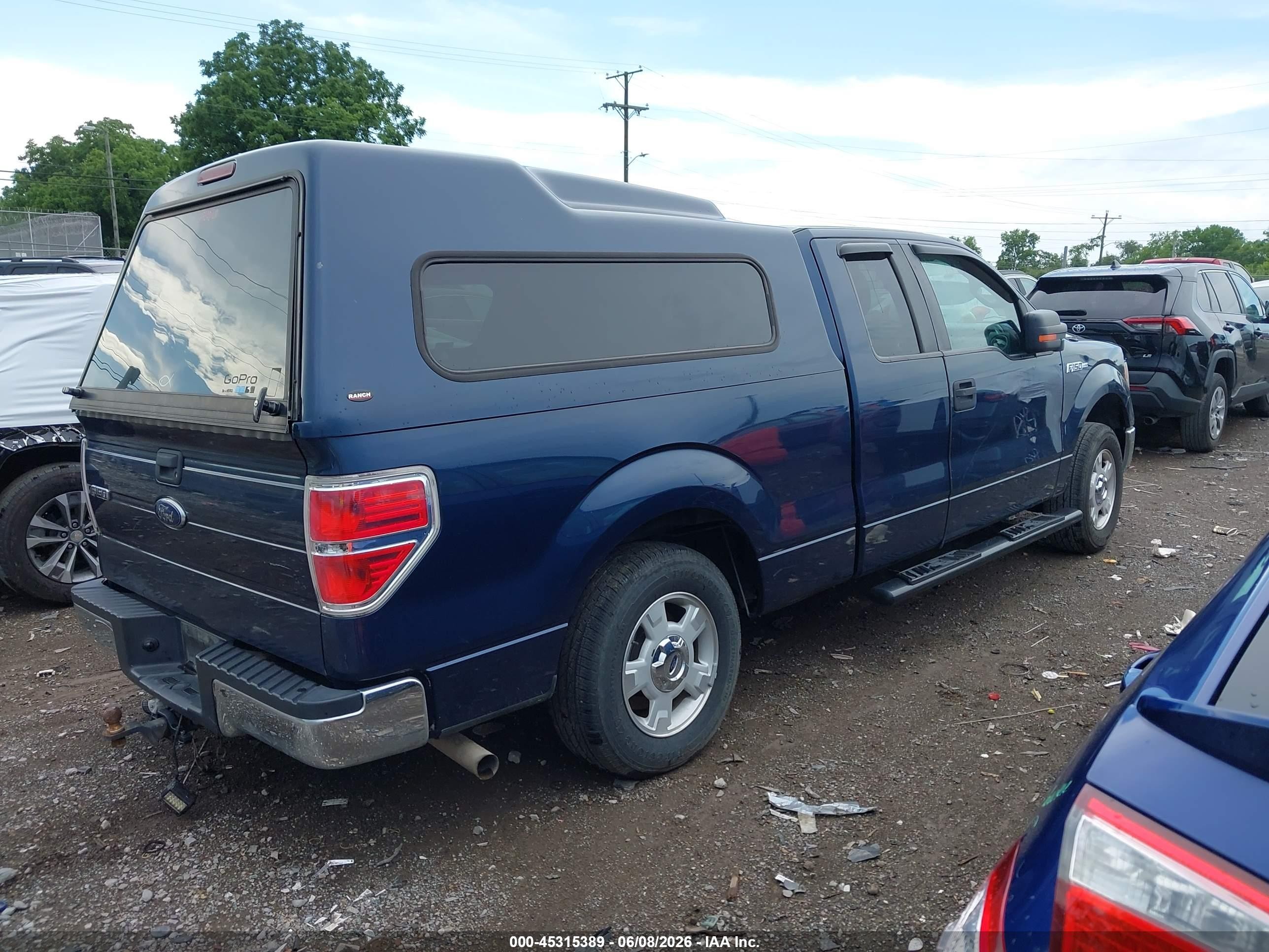 2013 Ford F-150 Xlt Blue vin: 1FTEX1CM1DFD92530