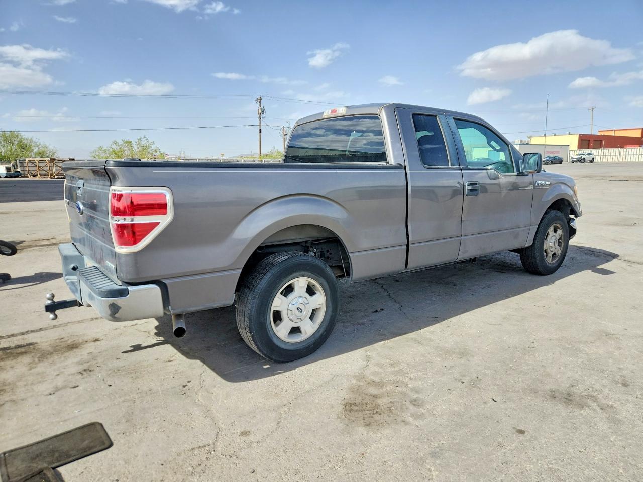 2013 Ford F150 Super Cab Gray vin: 1FTEX1CM1DFE05048