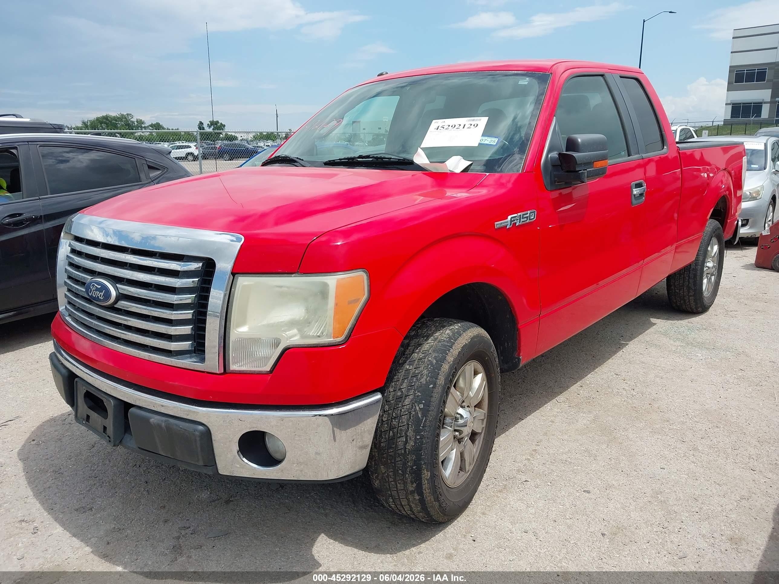 2011 Ford F-150 Xlt Red vin: 1FTEX1CM2BFA50274