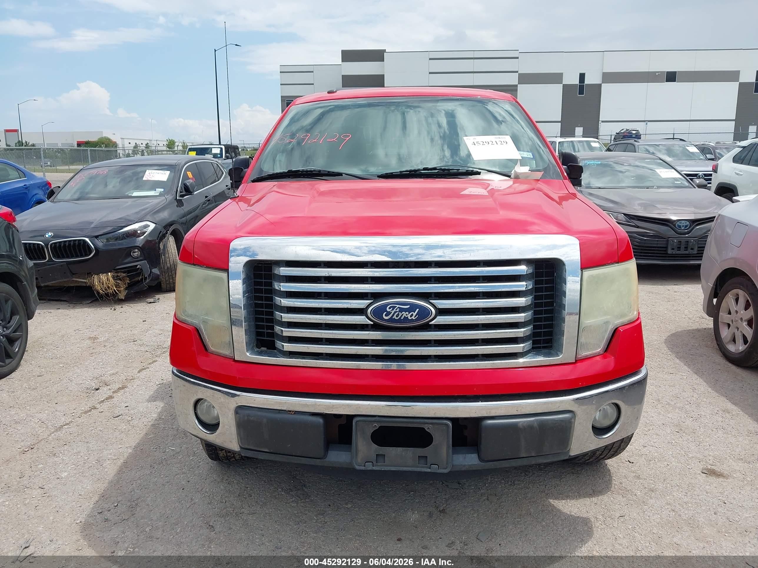 2011 Ford F-150 Xlt Red vin: 1FTEX1CM2BFA50274