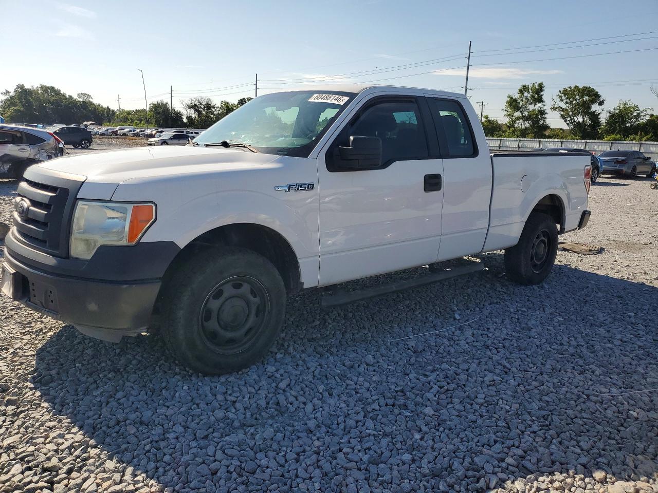 2012 Ford F150 Super Cab Белый vin: 1FTEX1CM2CFB36802