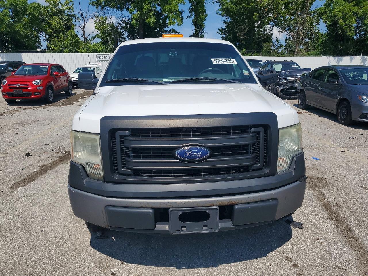 2014 Ford F150 Super Cab Белый vin: 1FTEX1CM2EFA44477