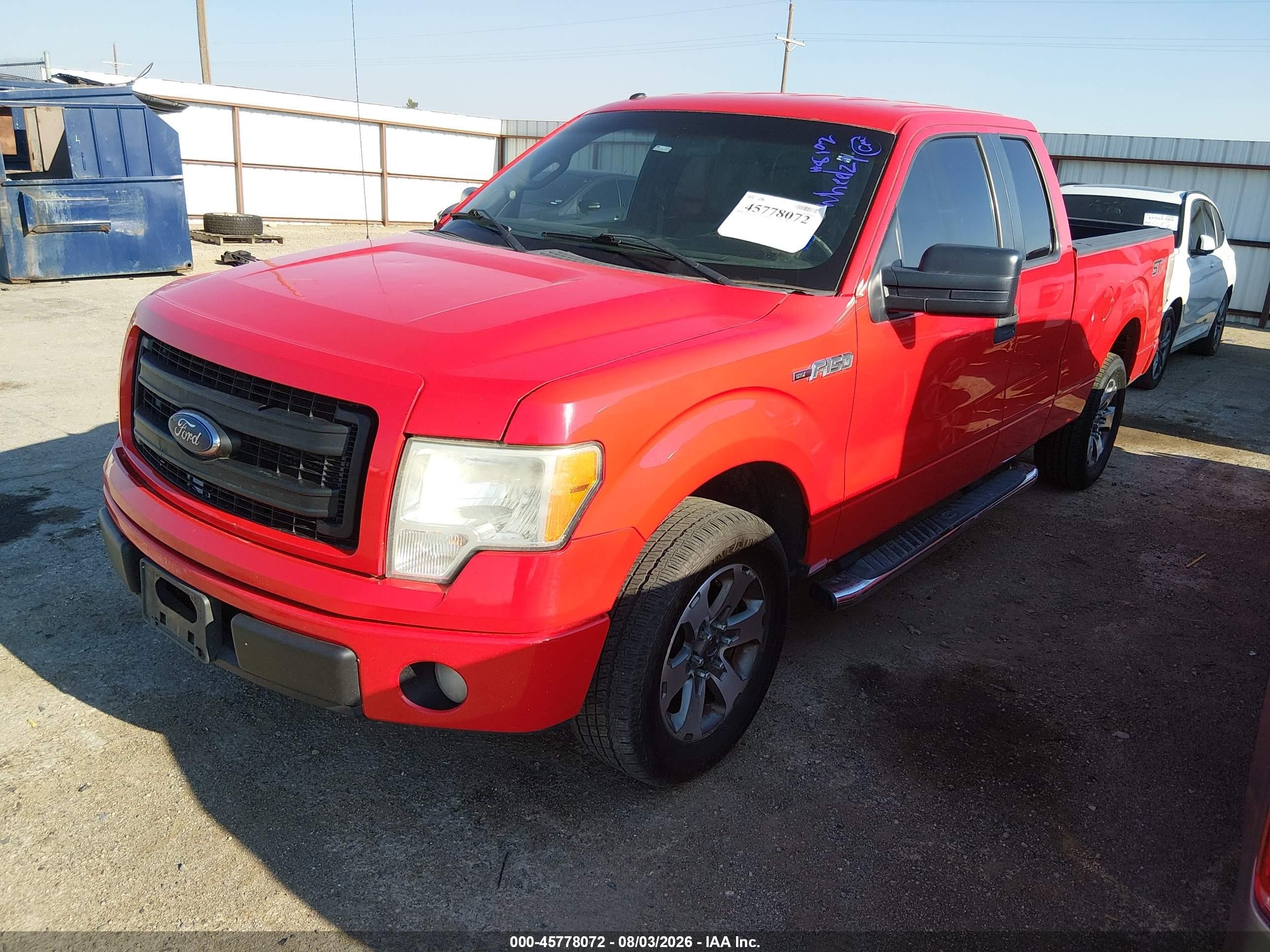 2014 Ford F-150 Stx Red vin: 1FTEX1CM2EFC52388