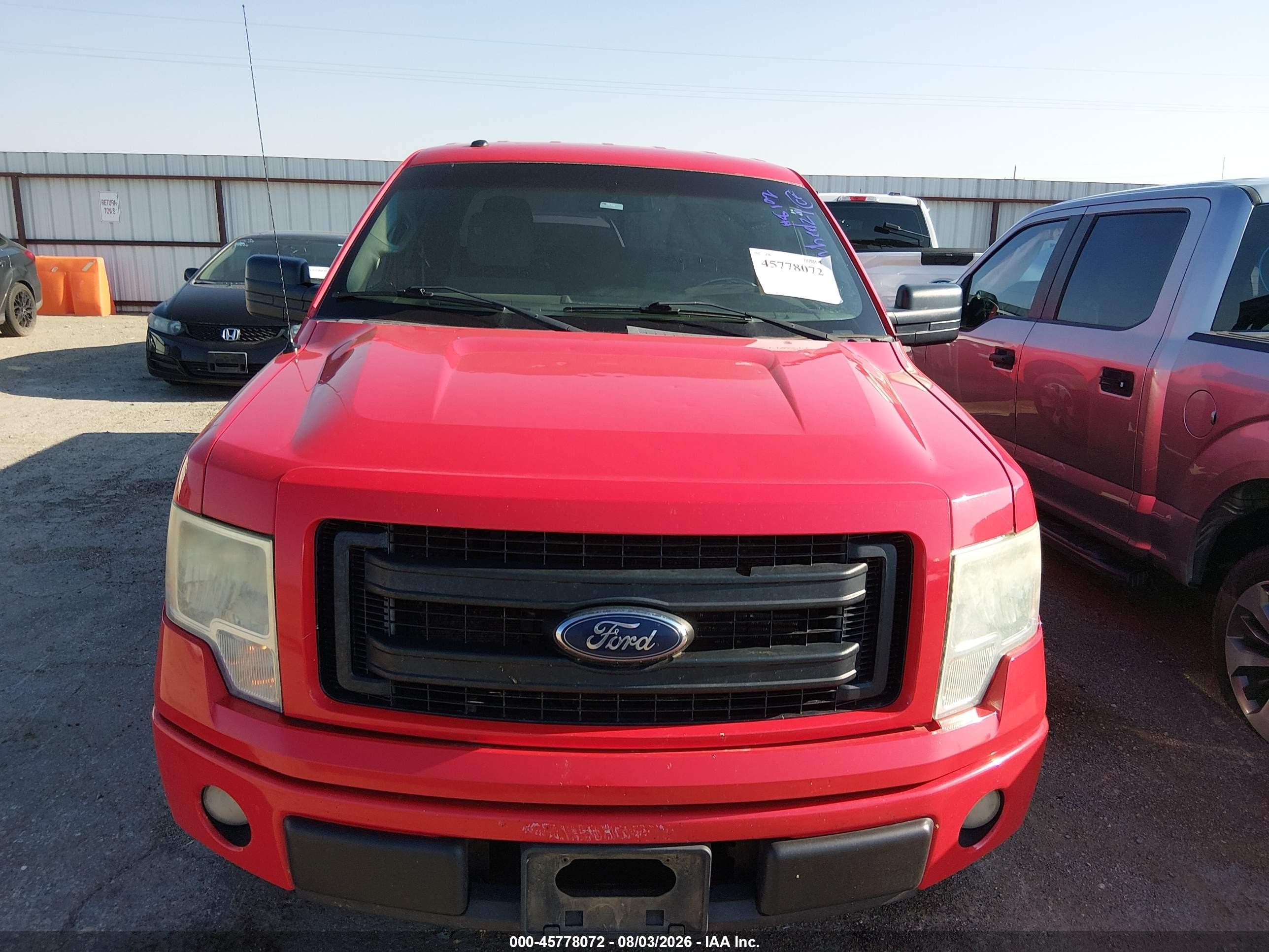 2014 Ford F-150 Stx Red vin: 1FTEX1CM2EFC52388
