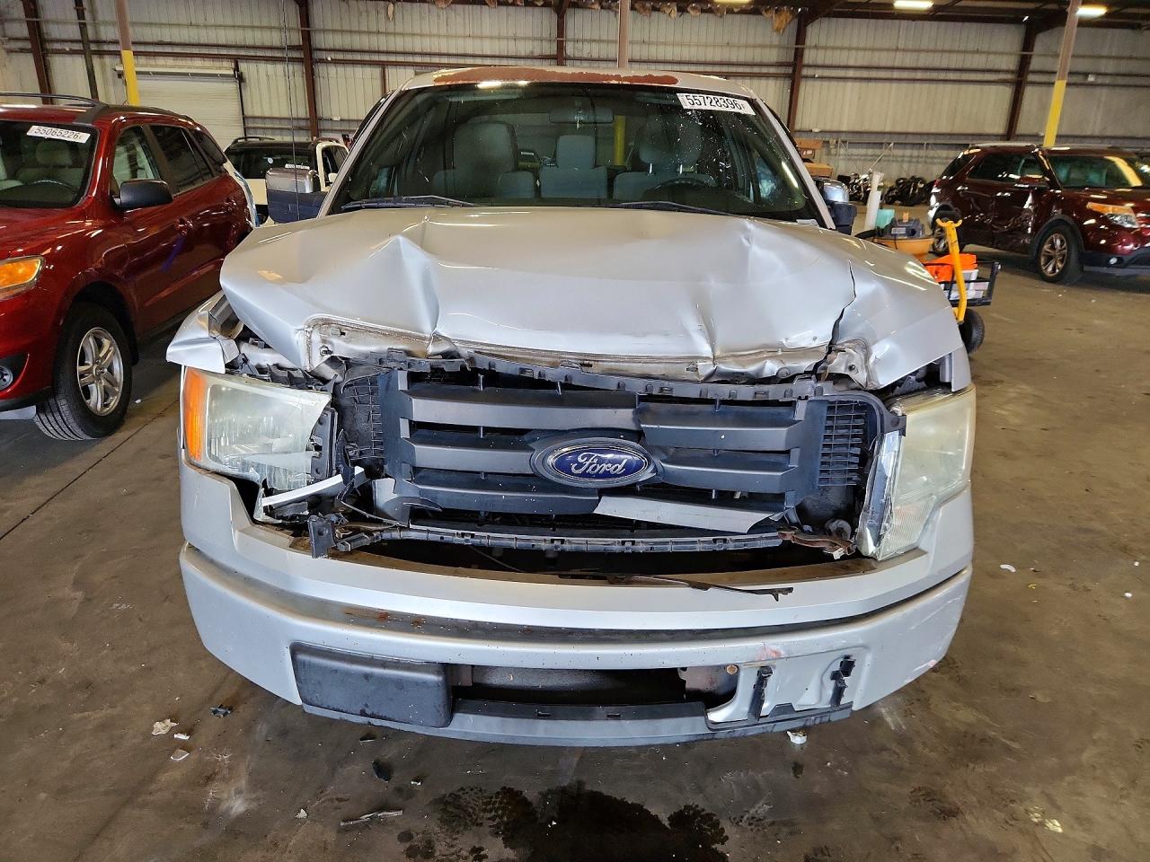 2012 Ford F150 Super Cab Silver vin: 1FTEX1CM3CKE04859