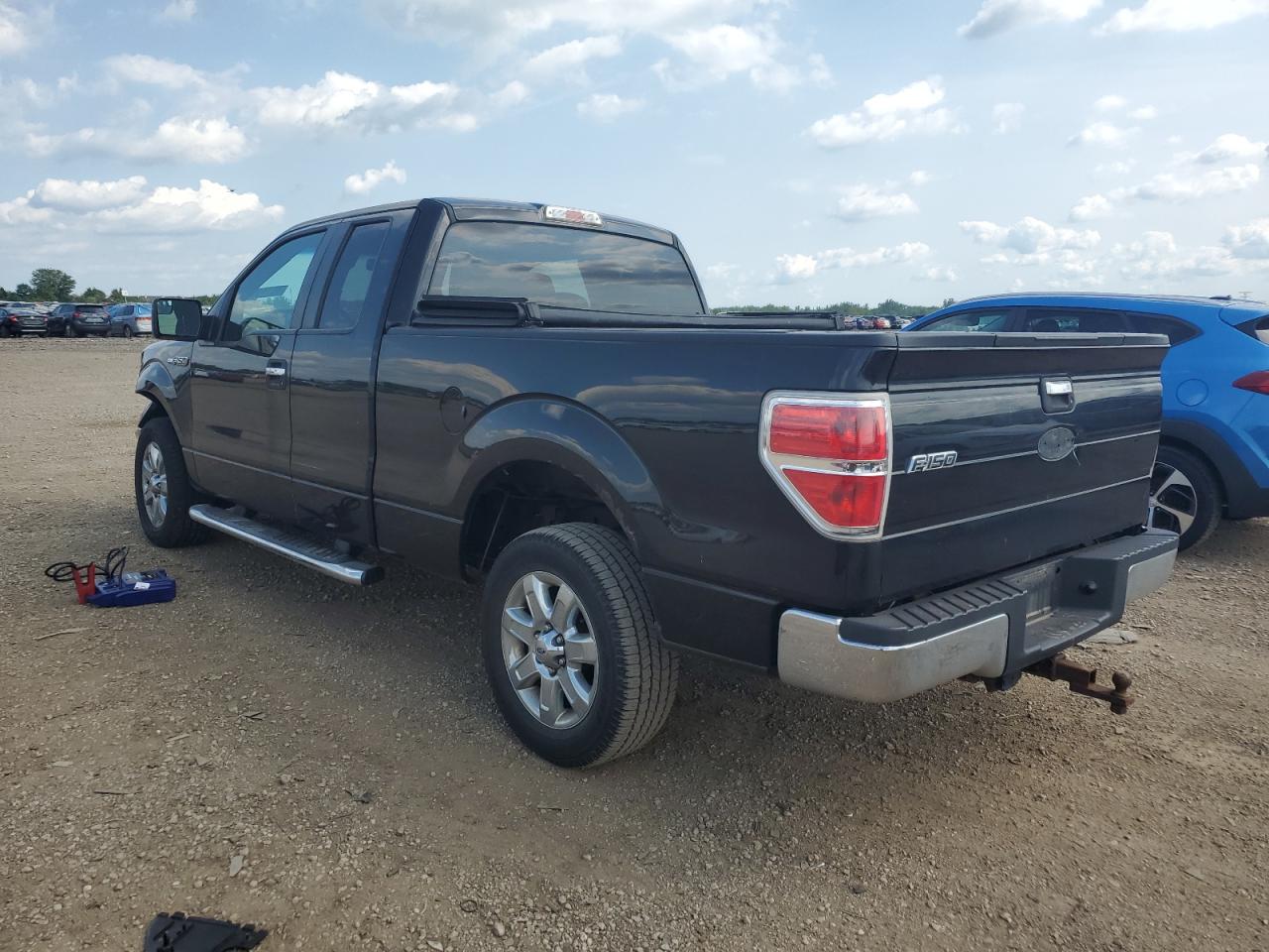 2013 Ford F150 Super Cab Black vin: 1FTEX1CM3DFB52573