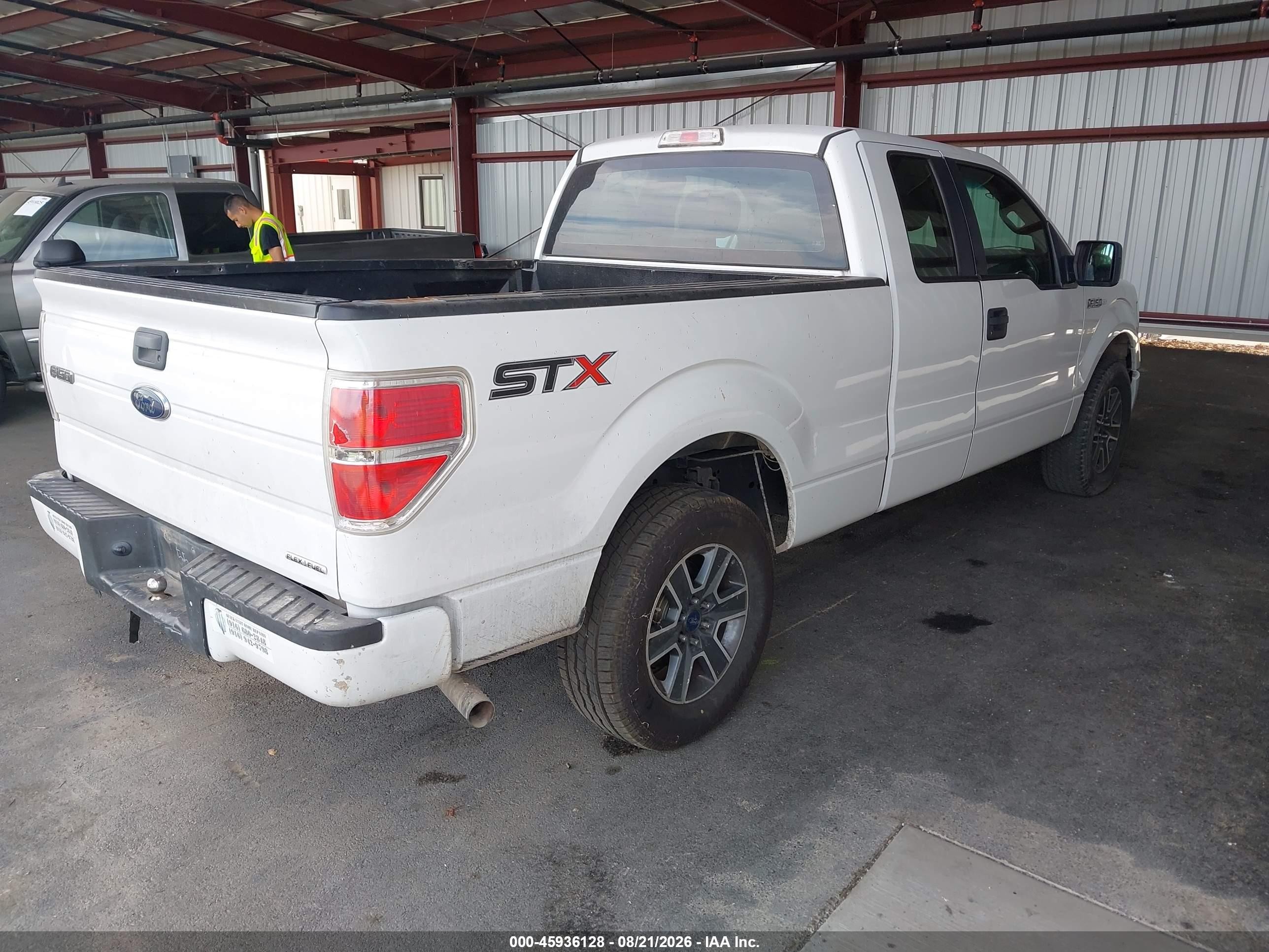 2014 Ford F-150 Stx Белый vin: 1FTEX1CM3EFA33973