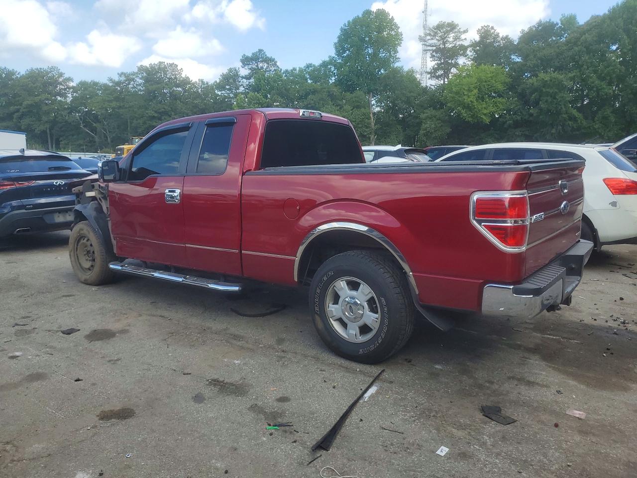 2014 Ford F150 Super Cab Red vin: 1FTEX1CM3EFB80729