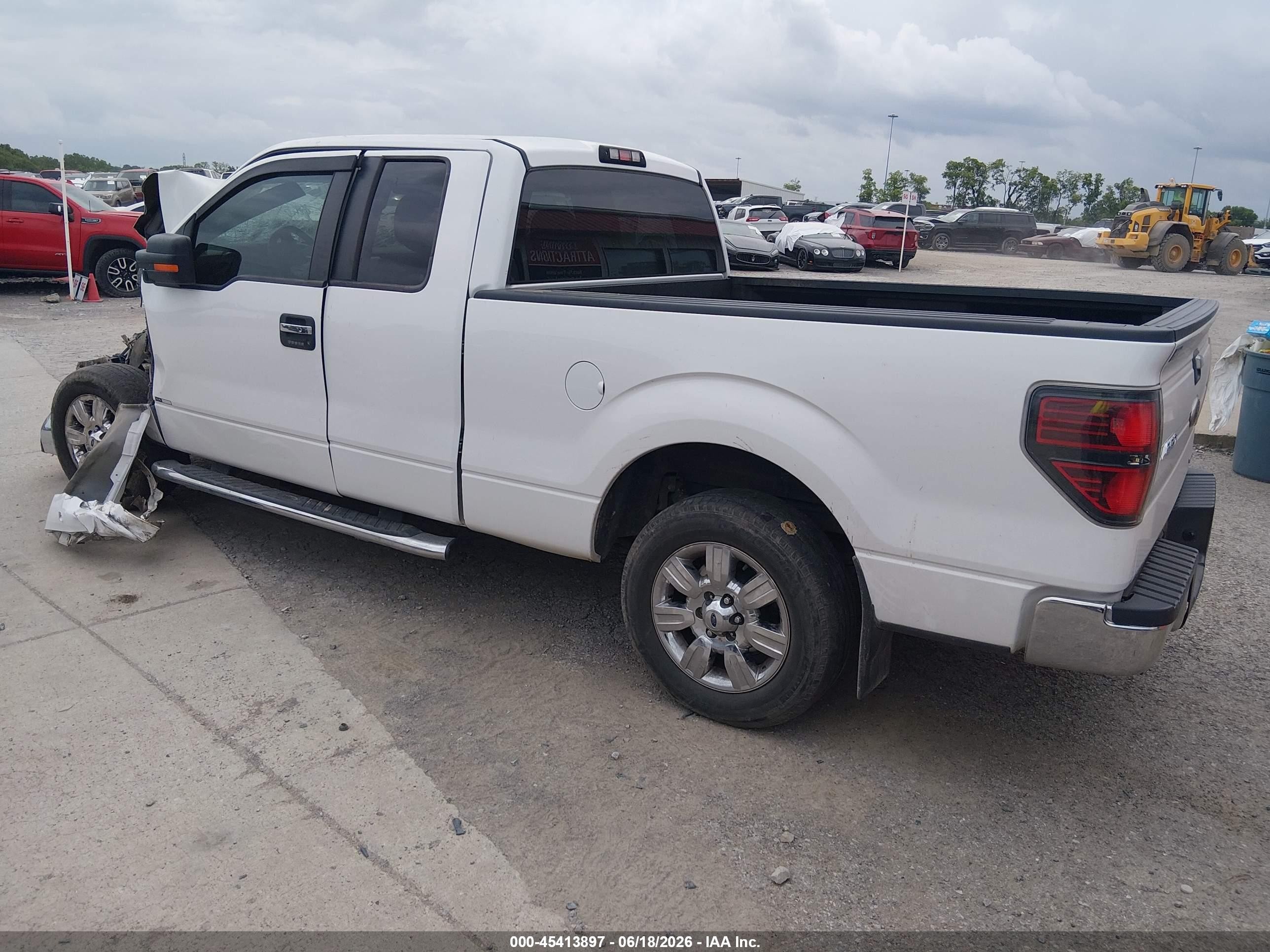 2011 Ford F-150 Xlt White vin: 1FTEX1CM4BFD19617
