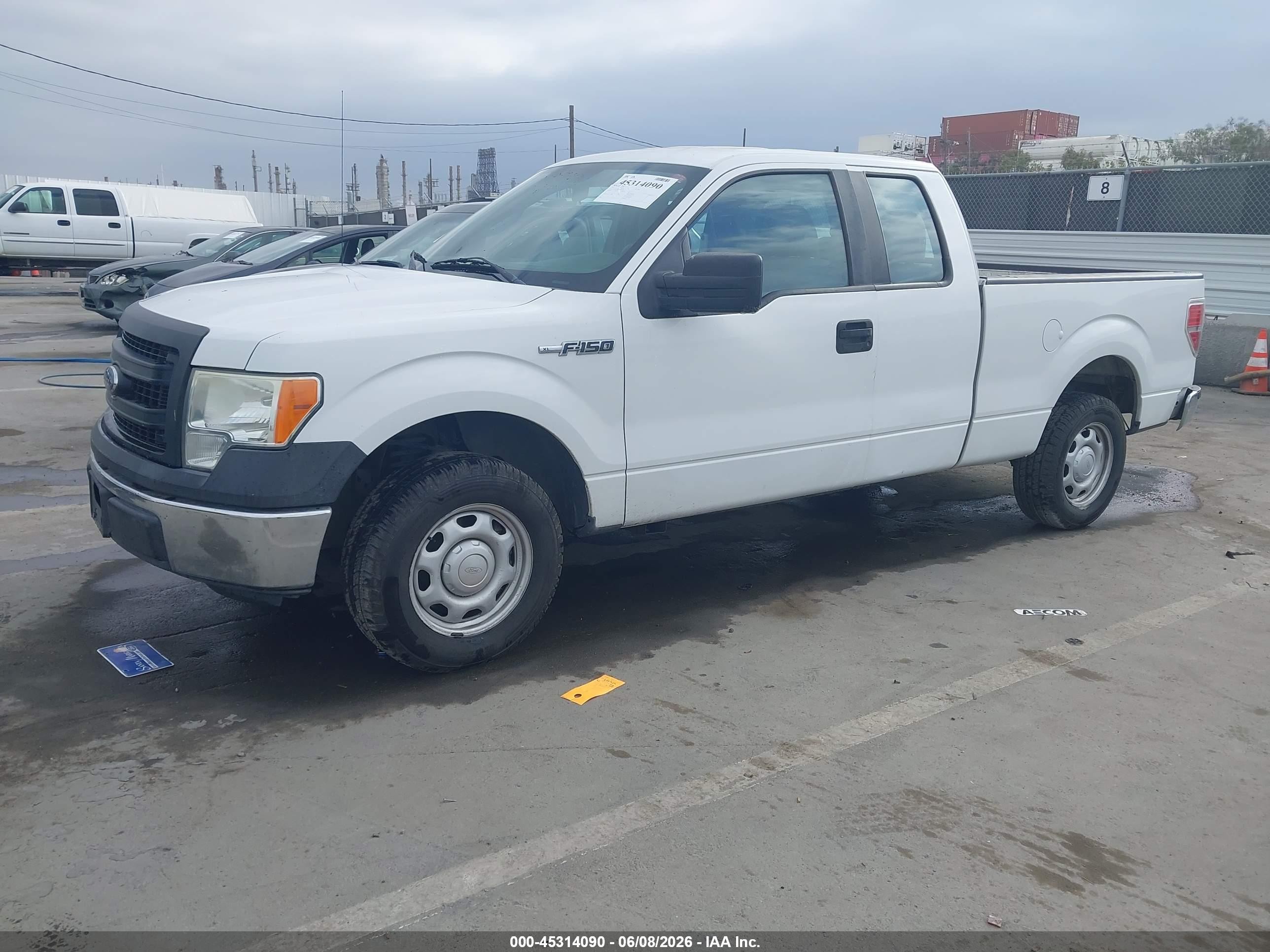 2013 Ford F-150 Xl White vin: 1FTEX1CM4DFB37838