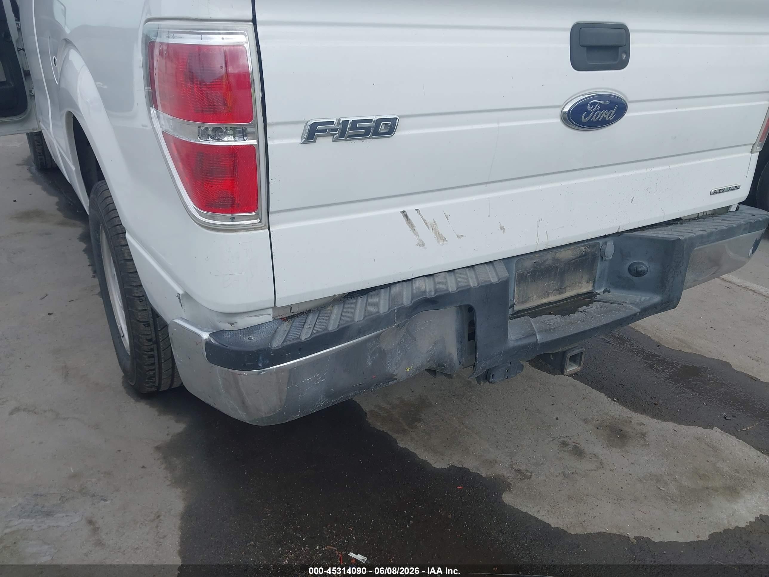 2013 Ford F-150 Xl White vin: 1FTEX1CM4DFB37838