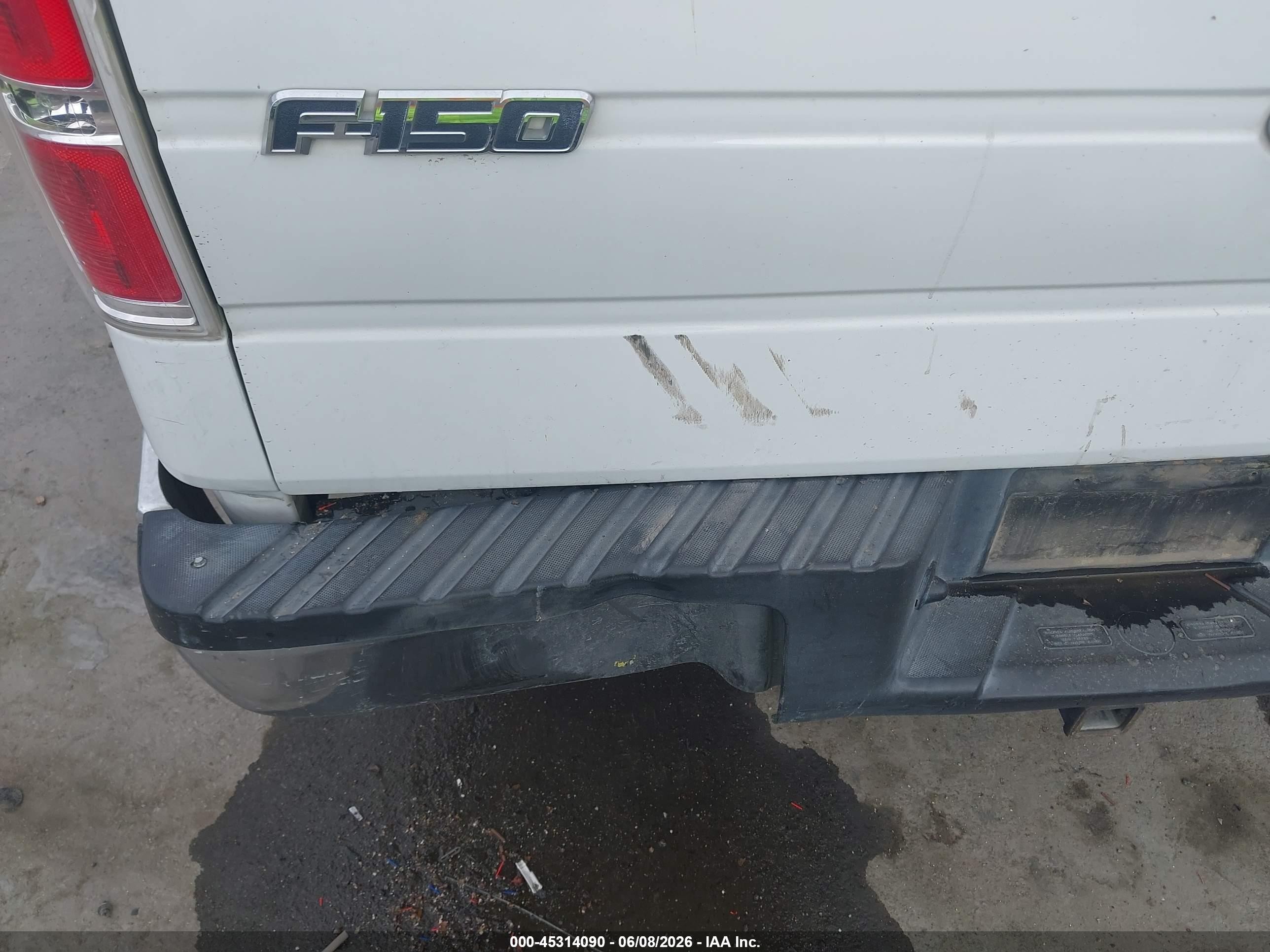2013 Ford F-150 Xl White vin: 1FTEX1CM4DFB37838