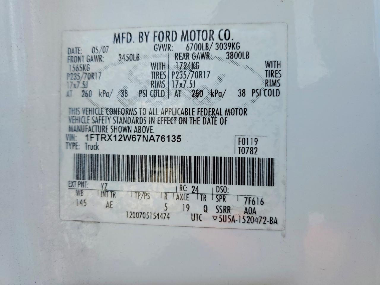 2013 Ford F150 Super Cab White vin: 1FTEX1CM4DFC58966