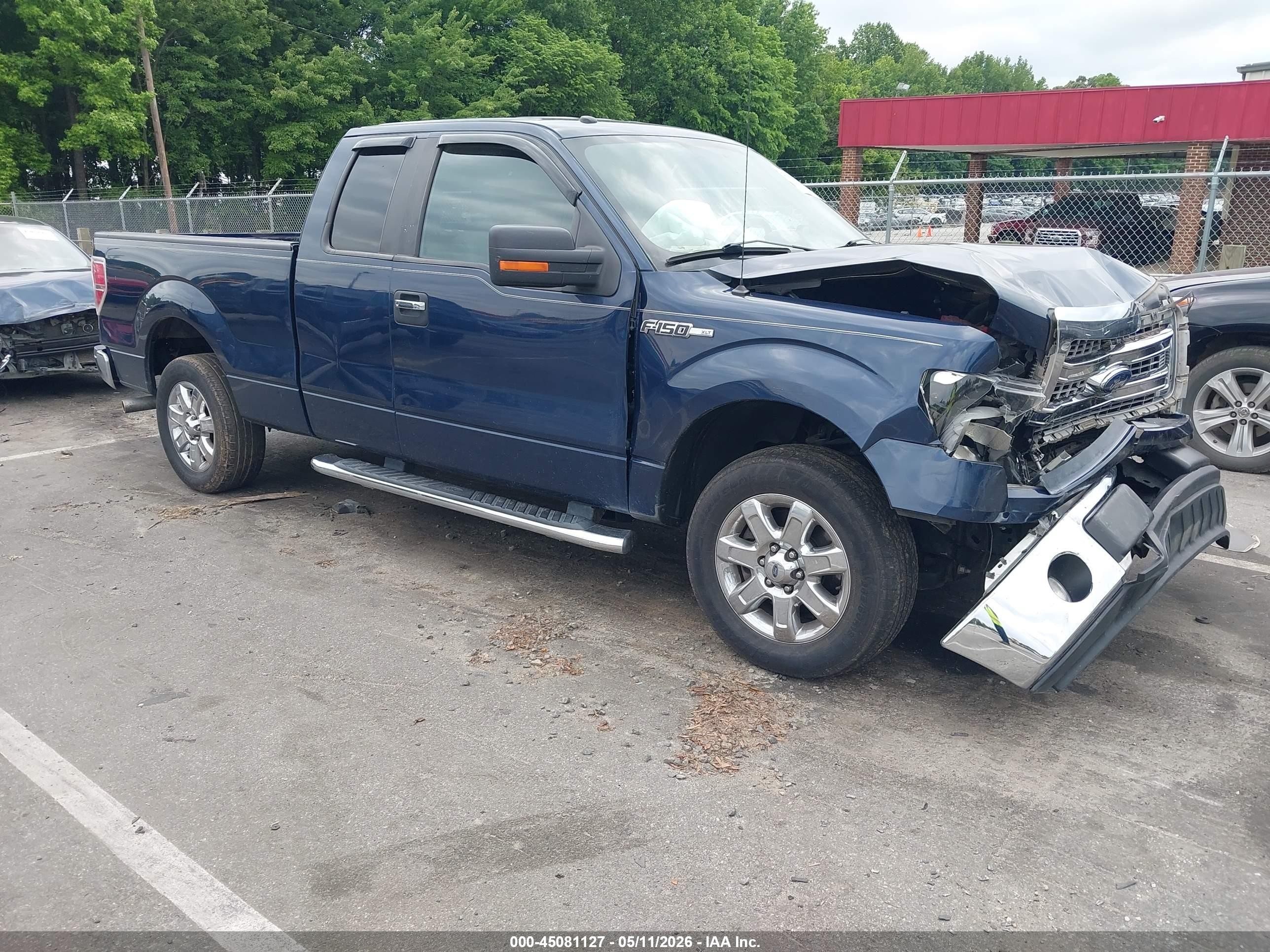 2013 Ford F-150 Xlt Blue vin: 1FTEX1CM4DFD52569