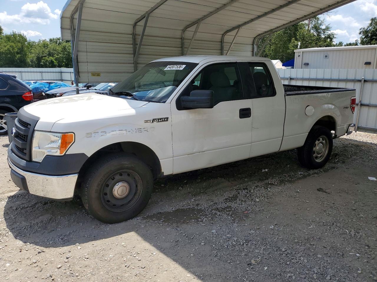 2013 Ford F150 Super Cab White vin: 1FTEX1CM4DKD10457