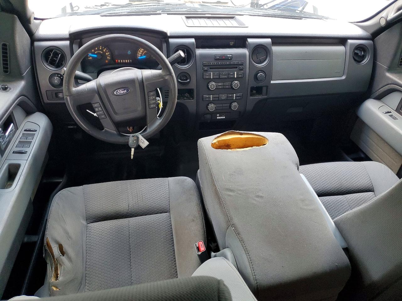 2013 Ford F150 Super Cab White vin: 1FTEX1CM4DKD10457