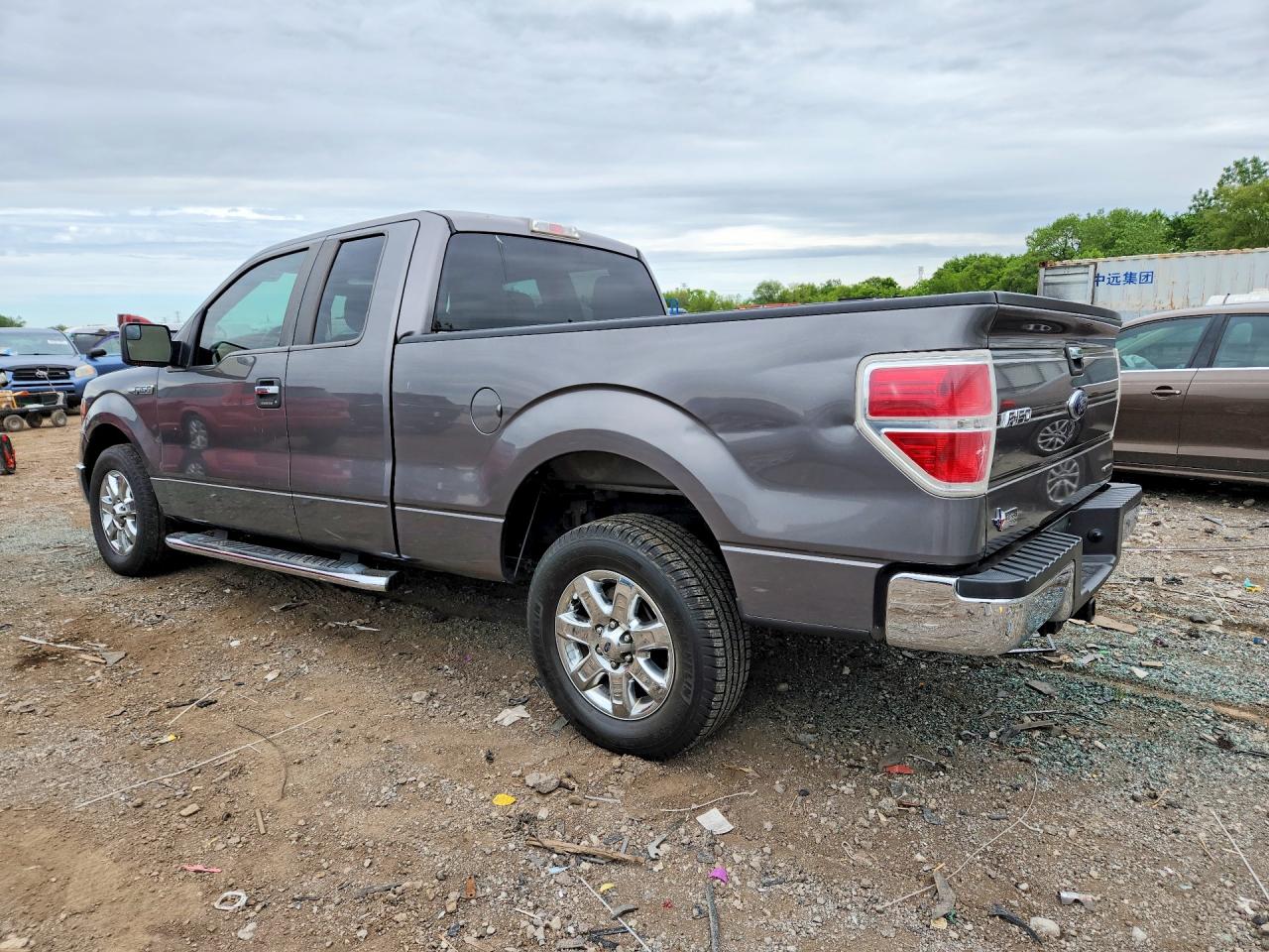 2013 Ford F150 Super Cab Gray vin: 1FTEX1CM4DKF92793
