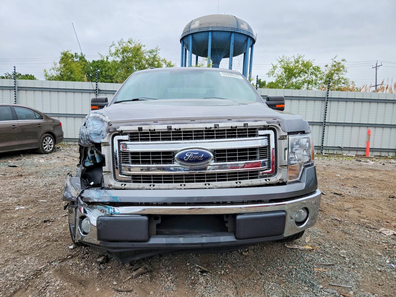 2013 Ford F150 Super Cab Gray vin: 1FTEX1CM4DKF92793