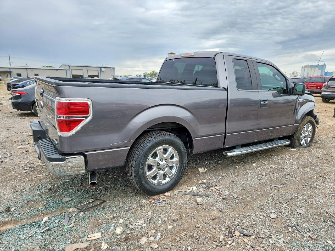 2013 Ford F150 Super Cab Gray vin: 1FTEX1CM4DKF92793