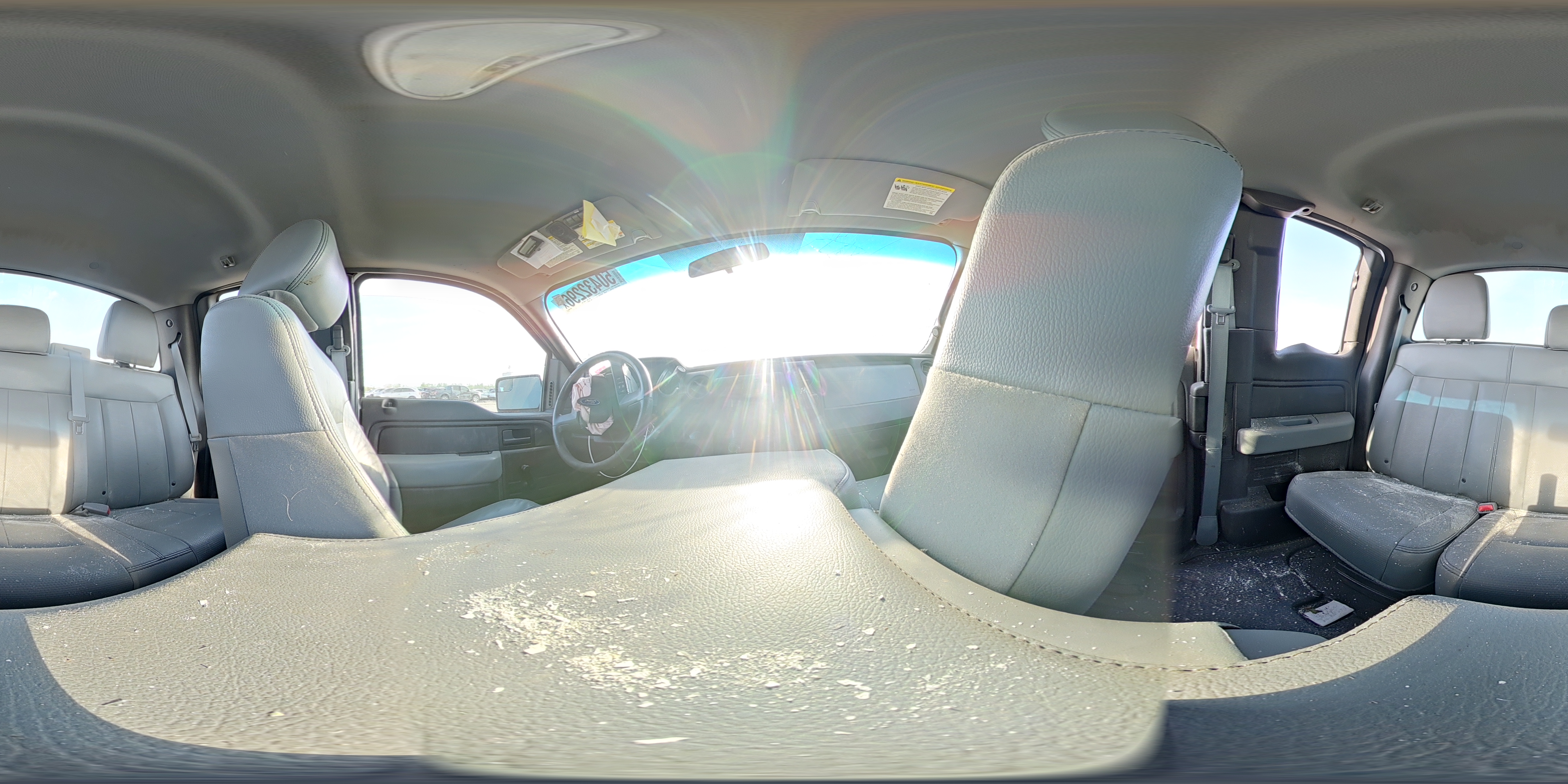2012 Ford F150 Super Cab White vin: 1FTEX1CM5CFA46978