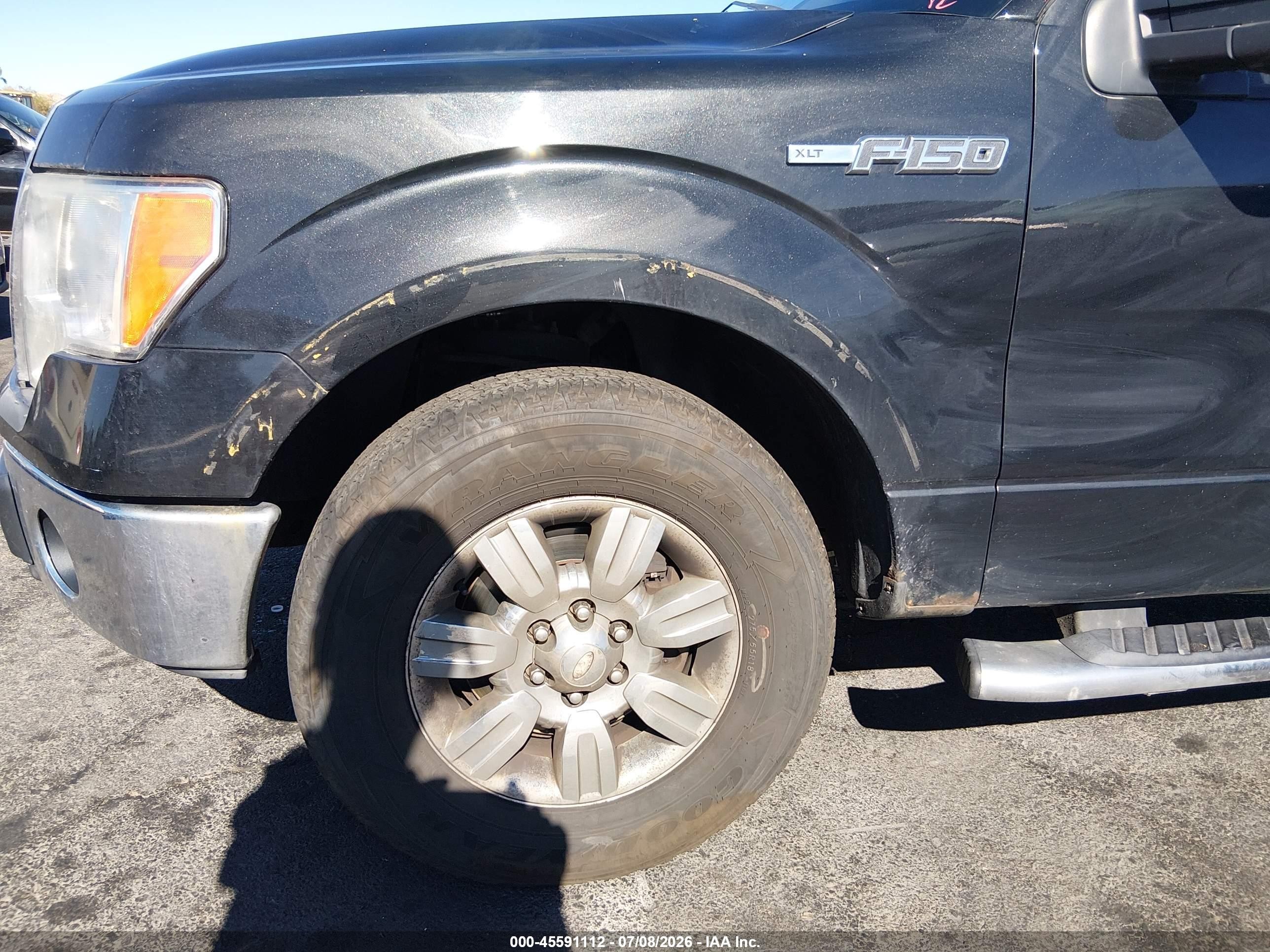 2012 Ford F-150 Xlt Black vin: 1FTEX1CM5CFC92056