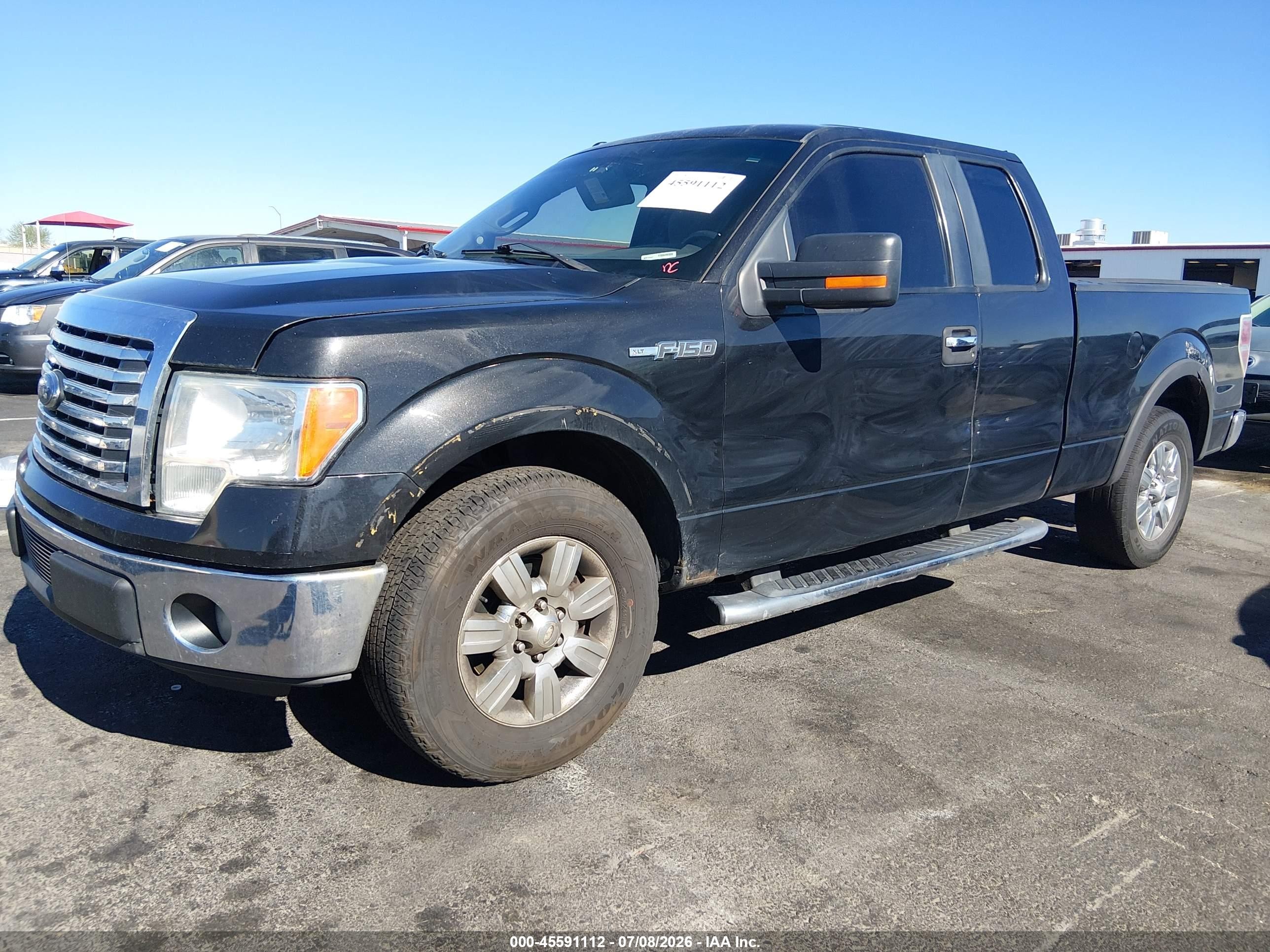 2012 Ford F-150 Xlt Black vin: 1FTEX1CM5CFC92056