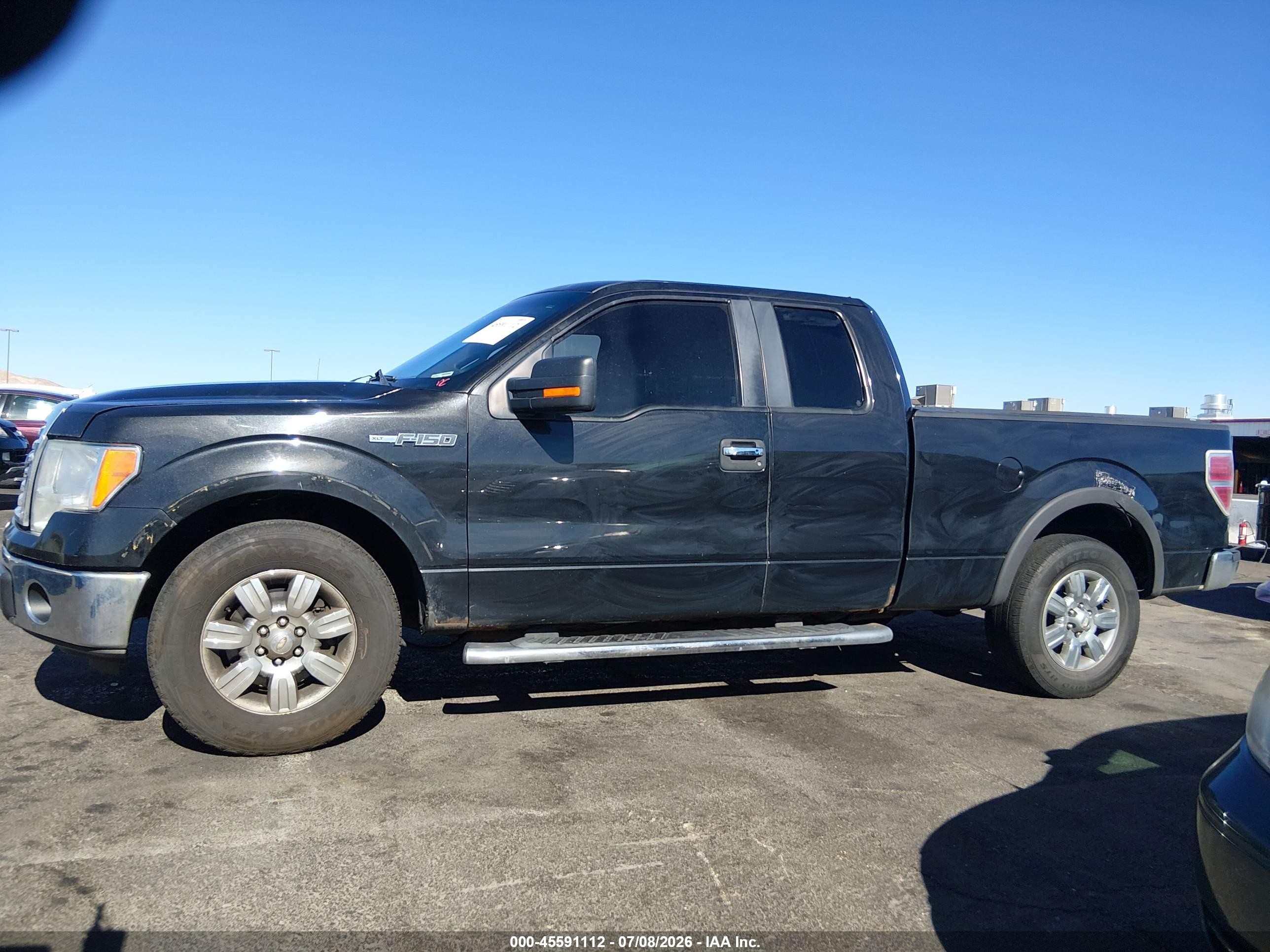 2012 Ford F-150 Xlt Black vin: 1FTEX1CM5CFC92056