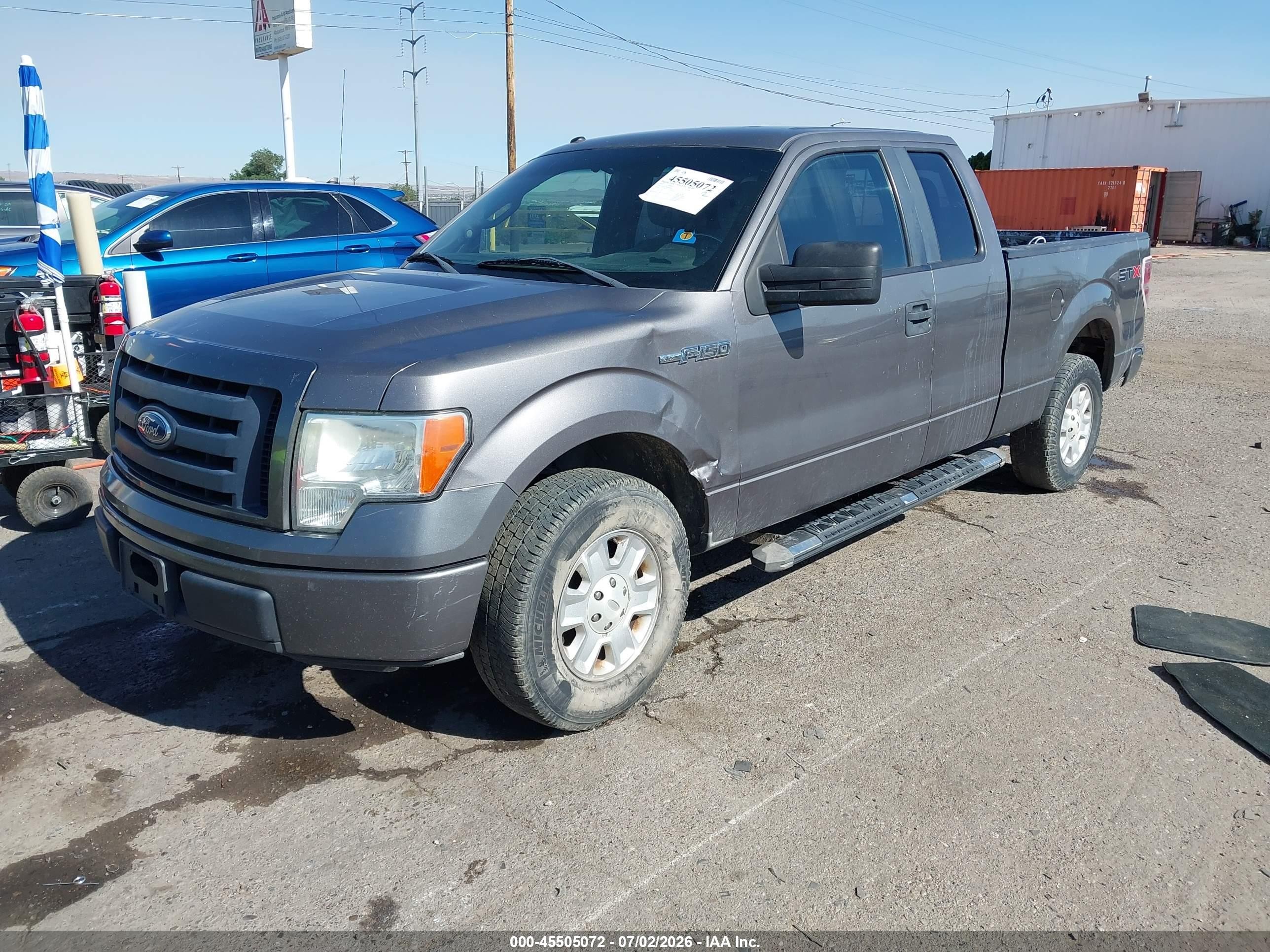 2012 Ford F-150 Stx Gray vin: 1FTEX1CM5CKD04021