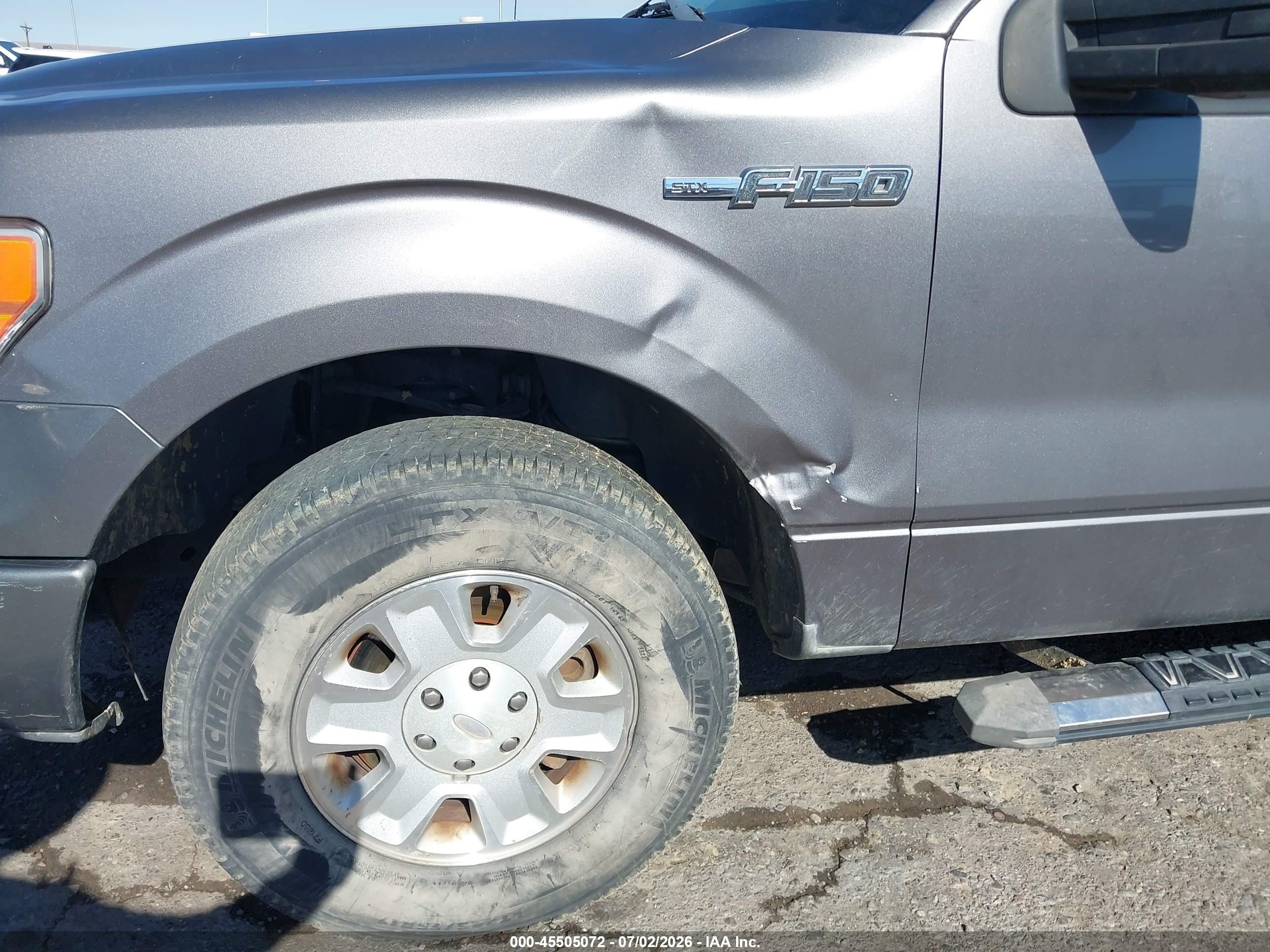 2012 Ford F-150 Stx Gray vin: 1FTEX1CM5CKD04021