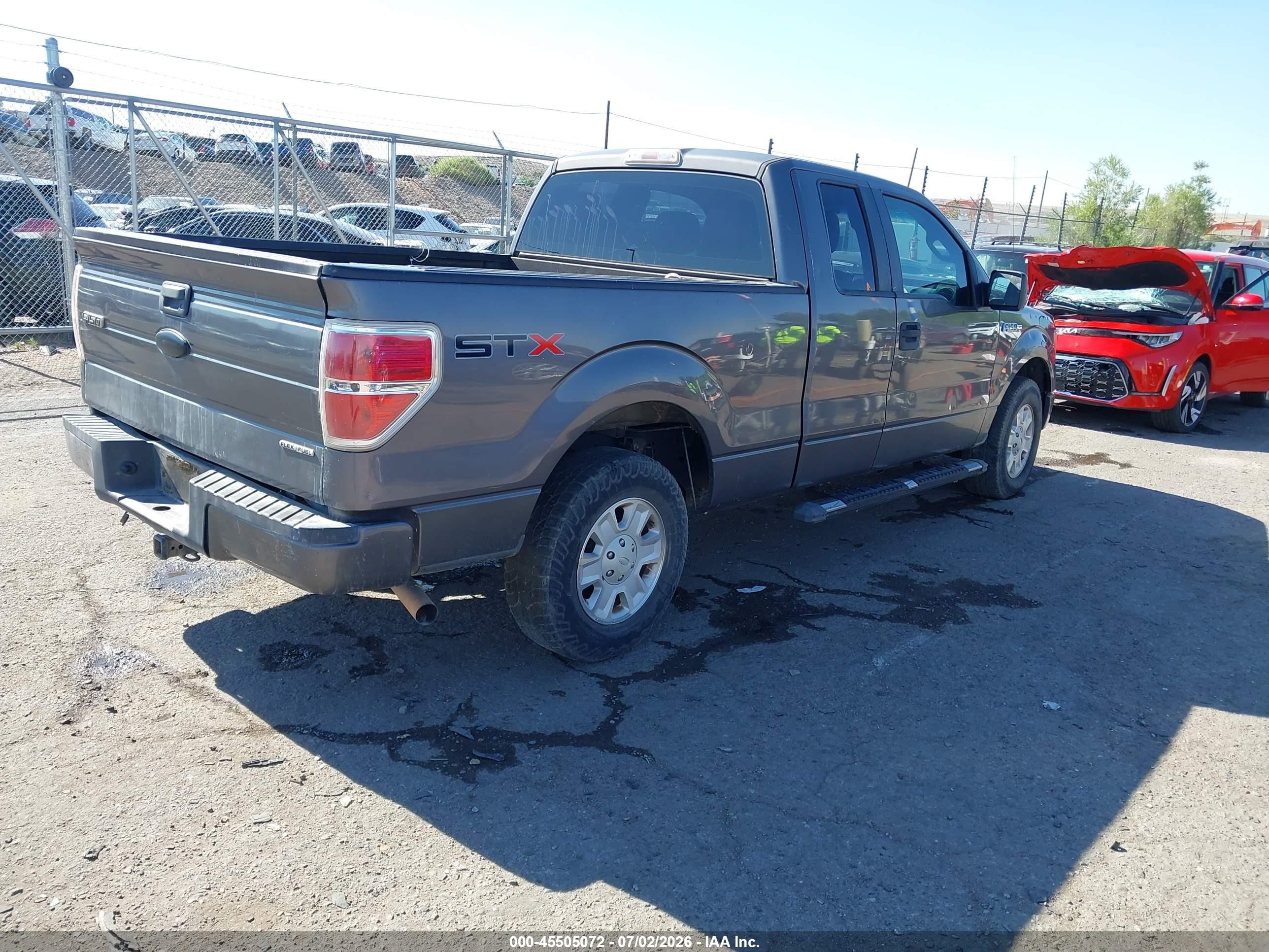 2012 Ford F-150 Stx Gray vin: 1FTEX1CM5CKD04021