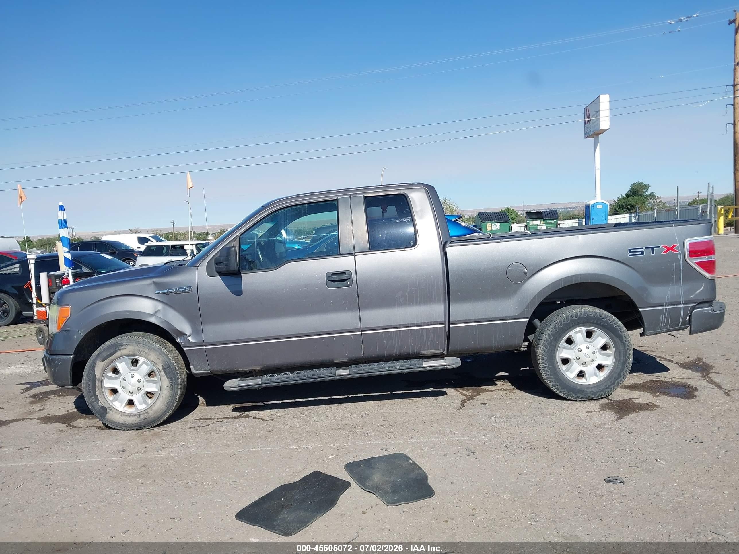2012 Ford F-150 Stx Gray vin: 1FTEX1CM5CKD04021