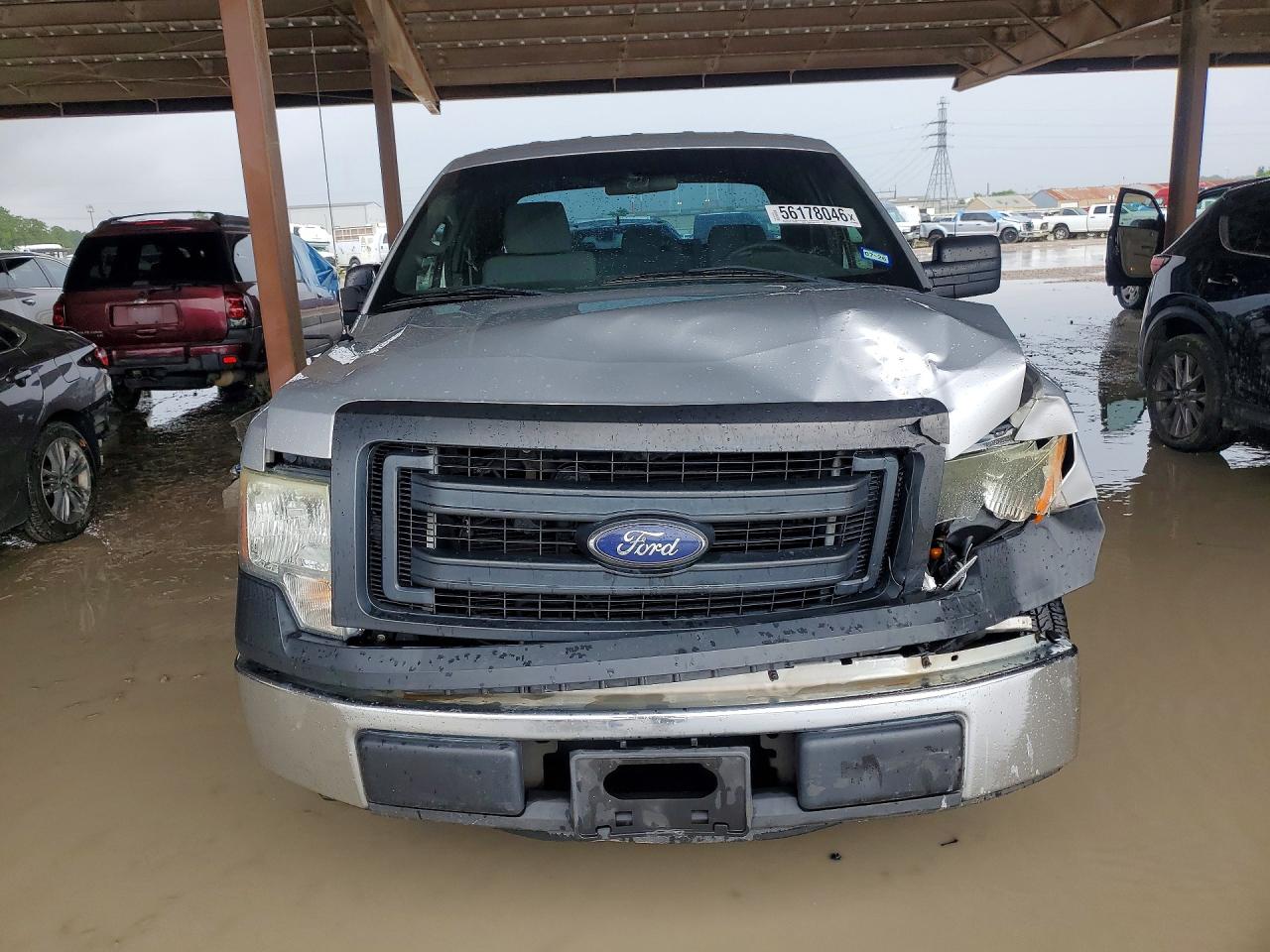 2013 Ford F150 Super Cab Silver vin: 1FTEX1CM5DFB59329