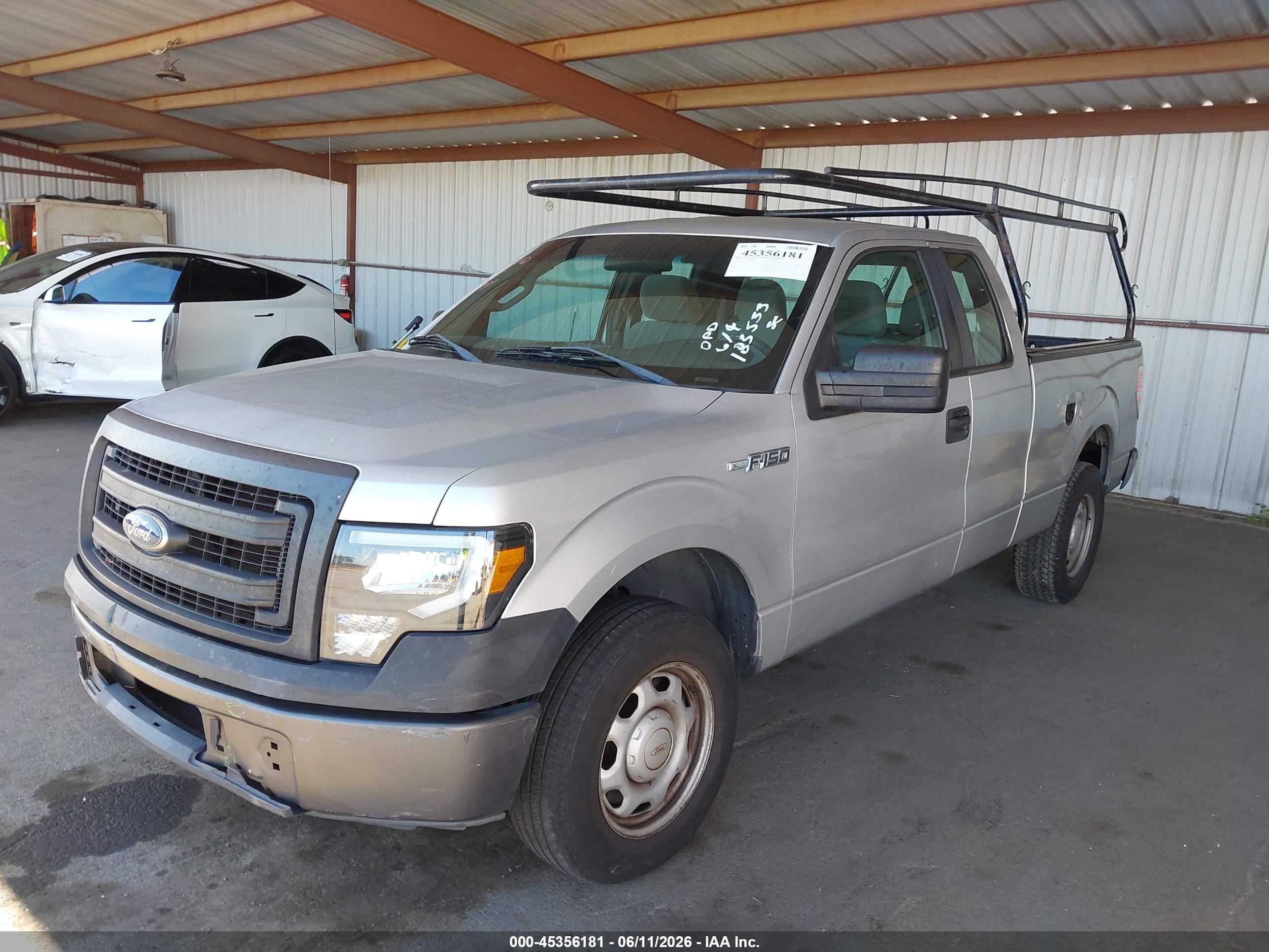 2013 Ford F-150 Xl Silver vin: 1FTEX1CM5DFC50455