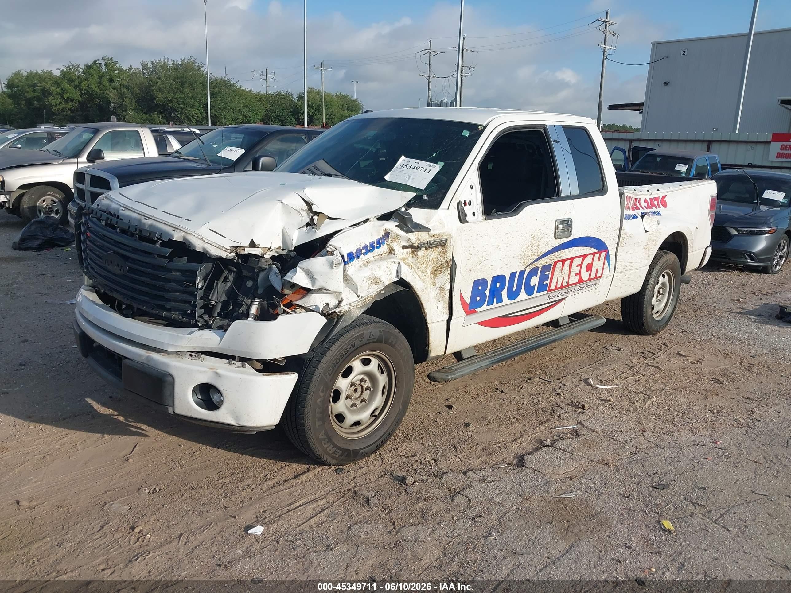 2014 Ford F-150 Stx White vin: 1FTEX1CM5EFC67869