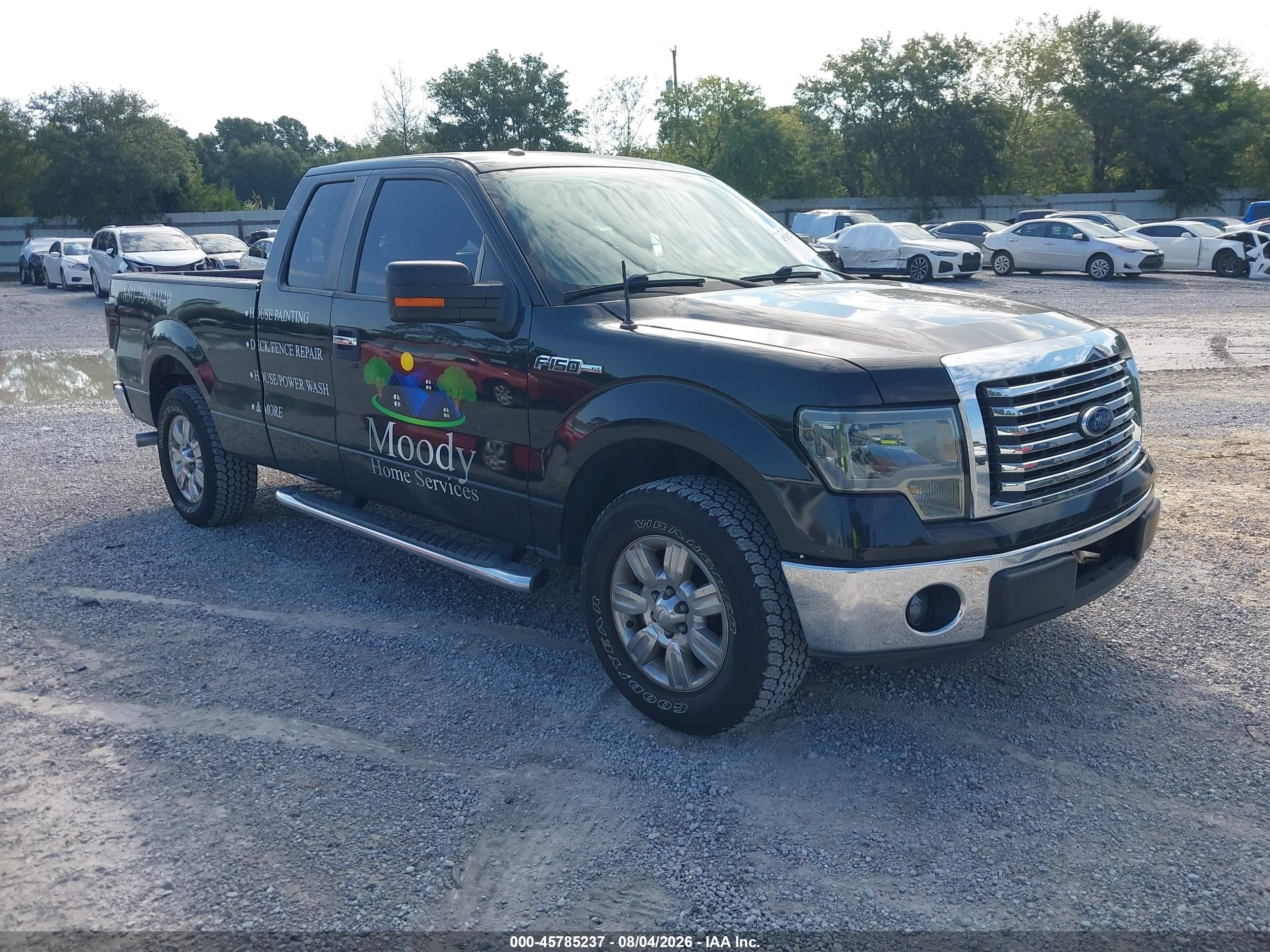 2012 Ford F-150 Xlt Black vin: 1FTEX1CM6CFA99706
