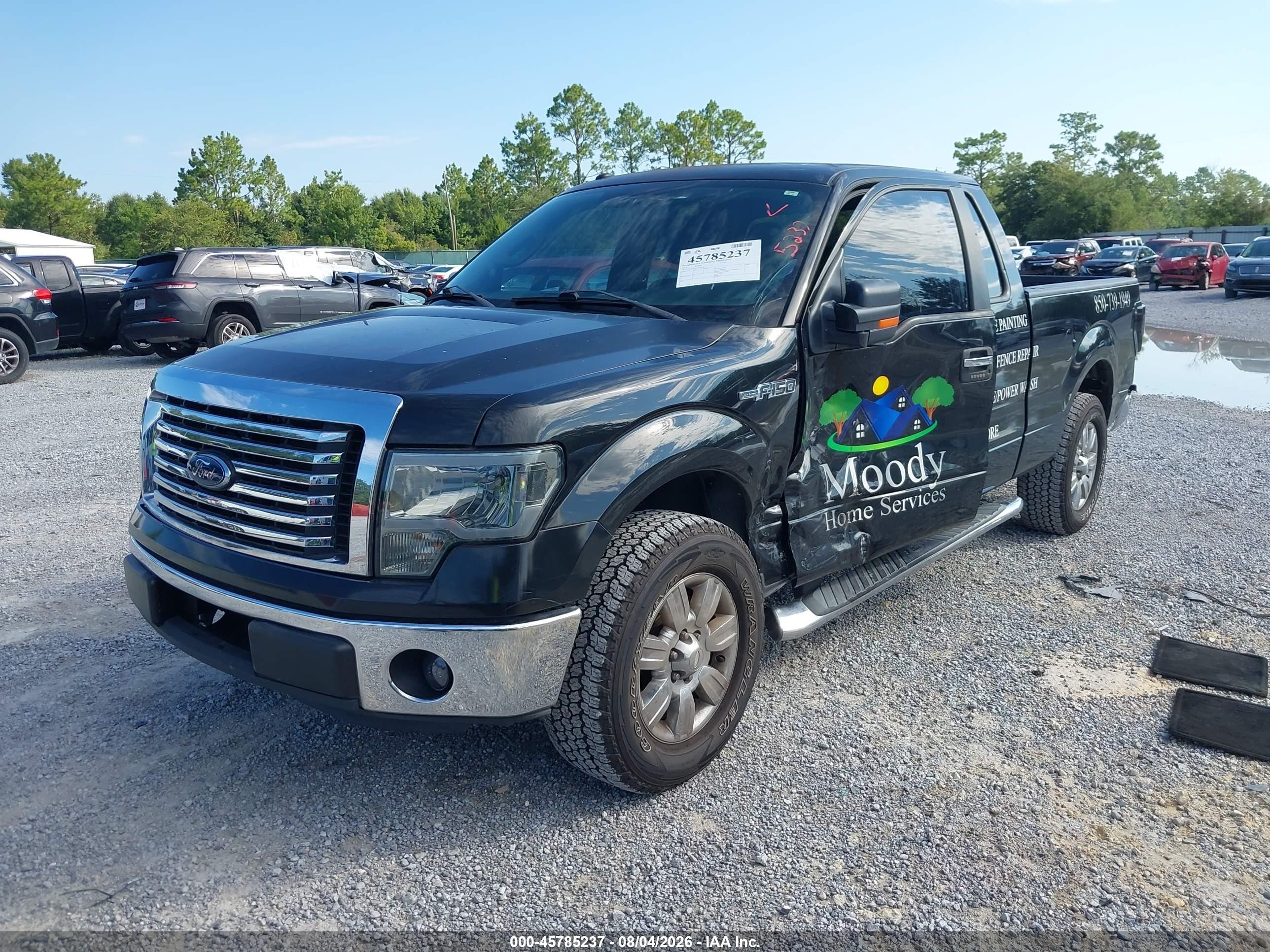 2012 Ford F-150 Xlt Black vin: 1FTEX1CM6CFA99706