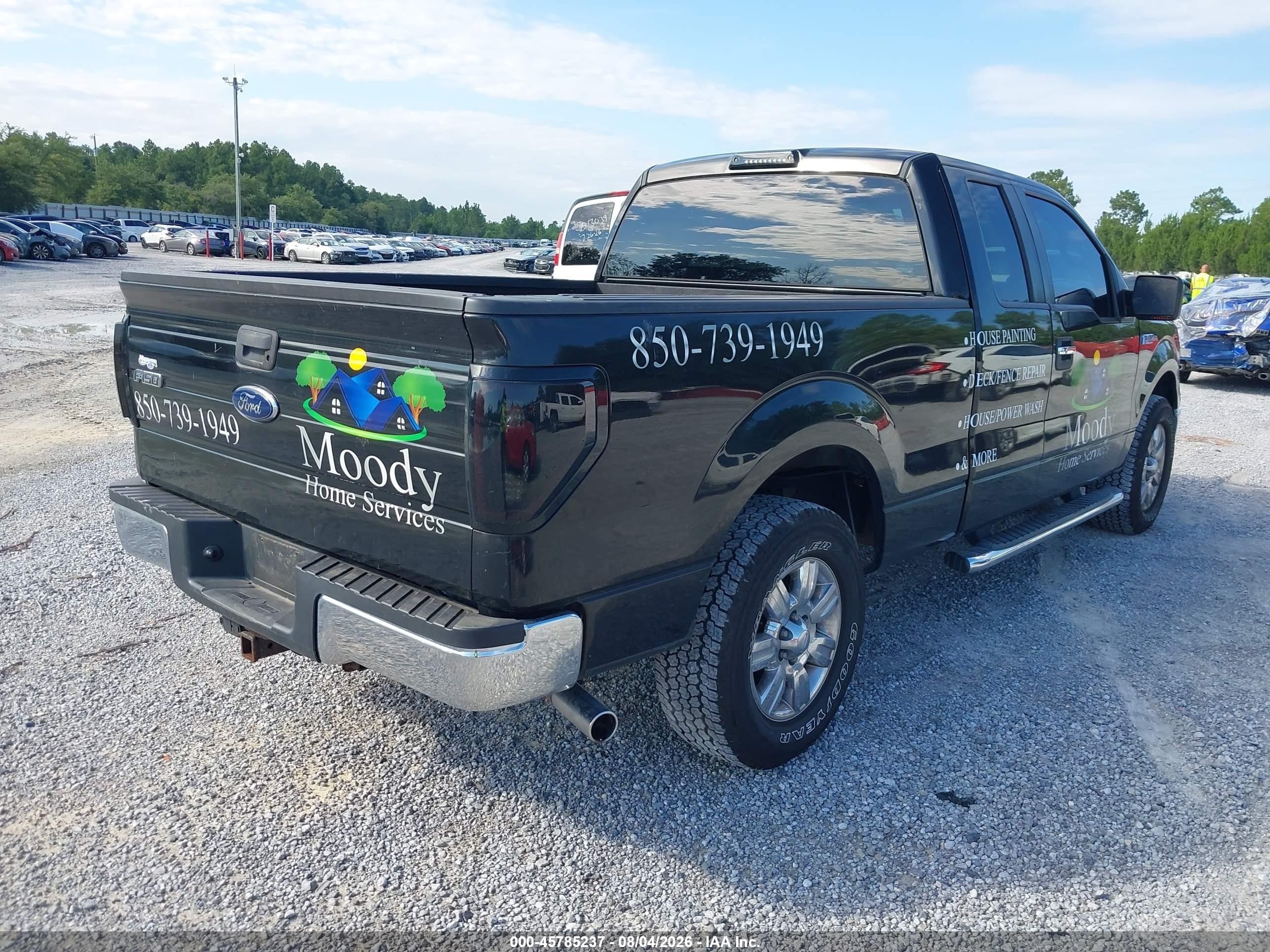 2012 Ford F-150 Xlt Black vin: 1FTEX1CM6CFA99706