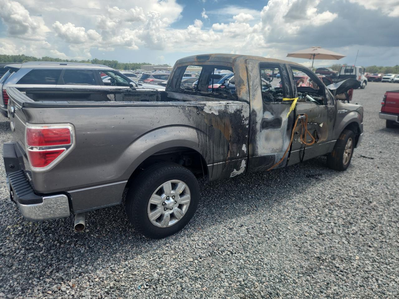 2012 Ford F150 Super Cab Gray vin: 1FTEX1CM7CFA10094