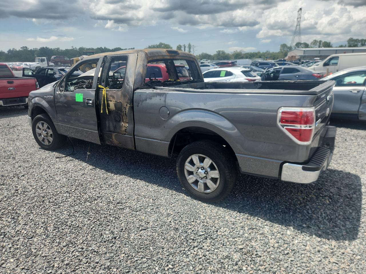 2012 Ford F150 Super Cab Gray vin: 1FTEX1CM7CFA10094
