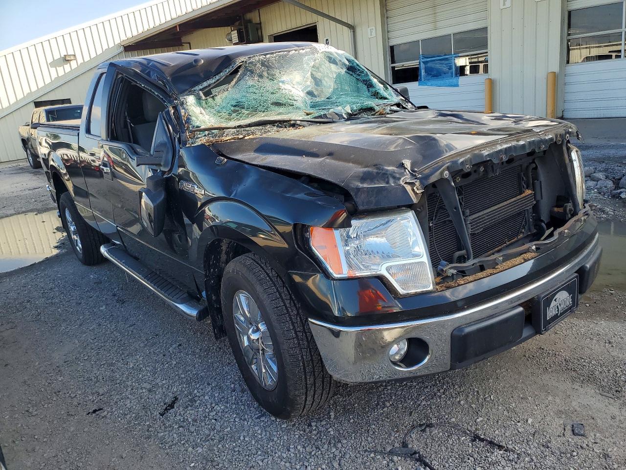 2012 Ford F150 Super Cab Black vin: 1FTEX1CM7CFA54483