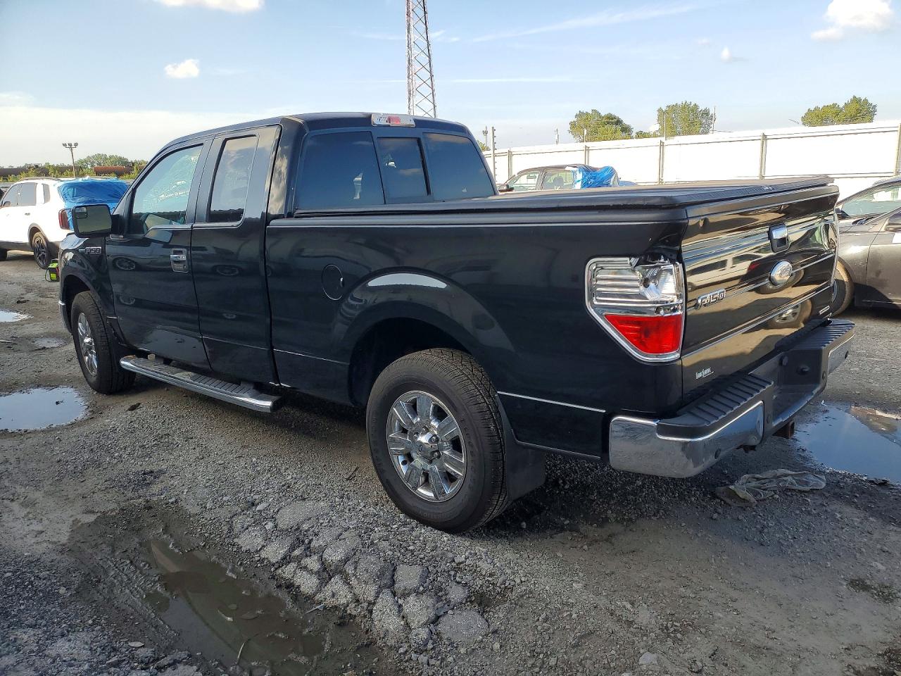 2012 Ford F150 Super Cab Black vin: 1FTEX1CM7CFA54483