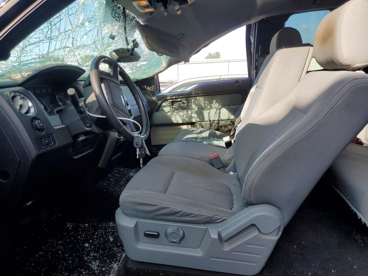 2012 Ford F150 Super Cab Black vin: 1FTEX1CM7CFA54483