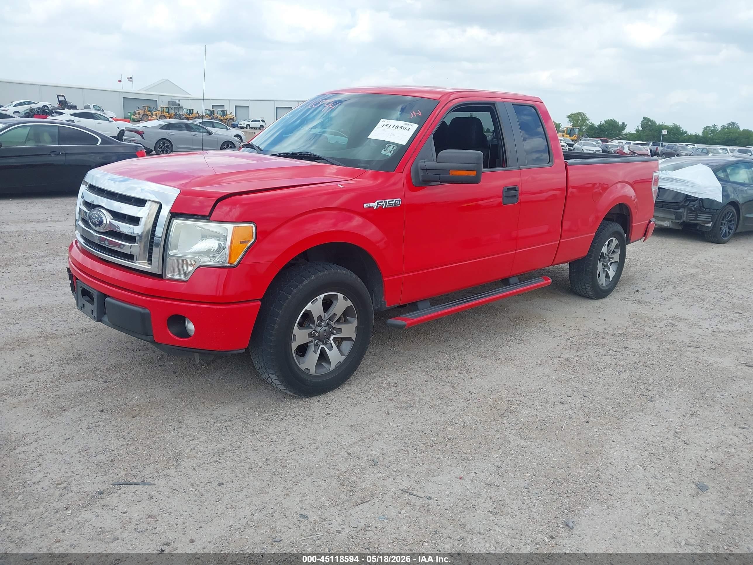 2012 Ford F-150 Xlt Red vin: 1FTEX1CM7CFB53837