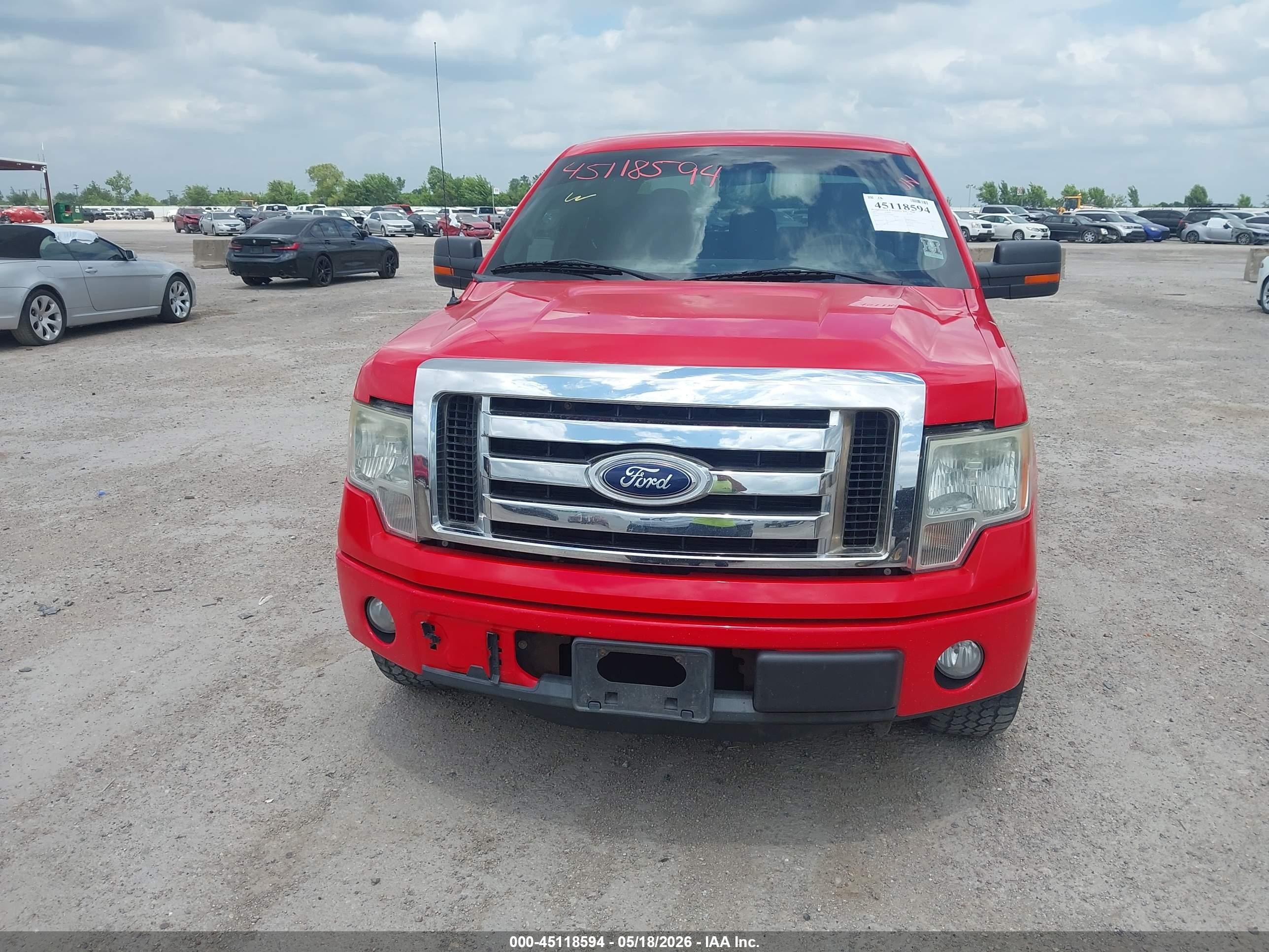 2012 Ford F-150 Xlt Red vin: 1FTEX1CM7CFB53837