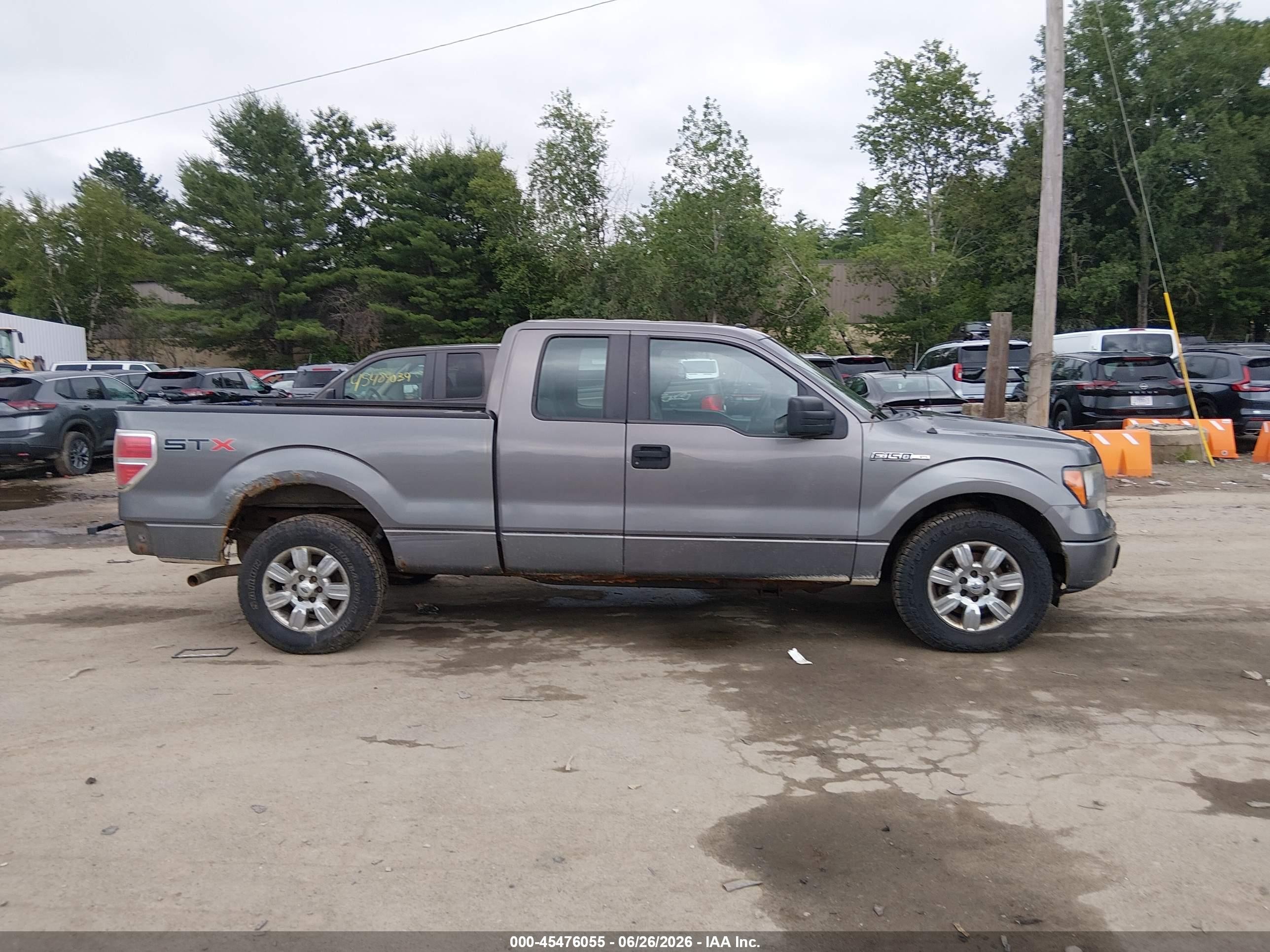 2013 Ford F-150 Stx/xl/xlt Gray vin: 1FTEX1CM7DKF88401