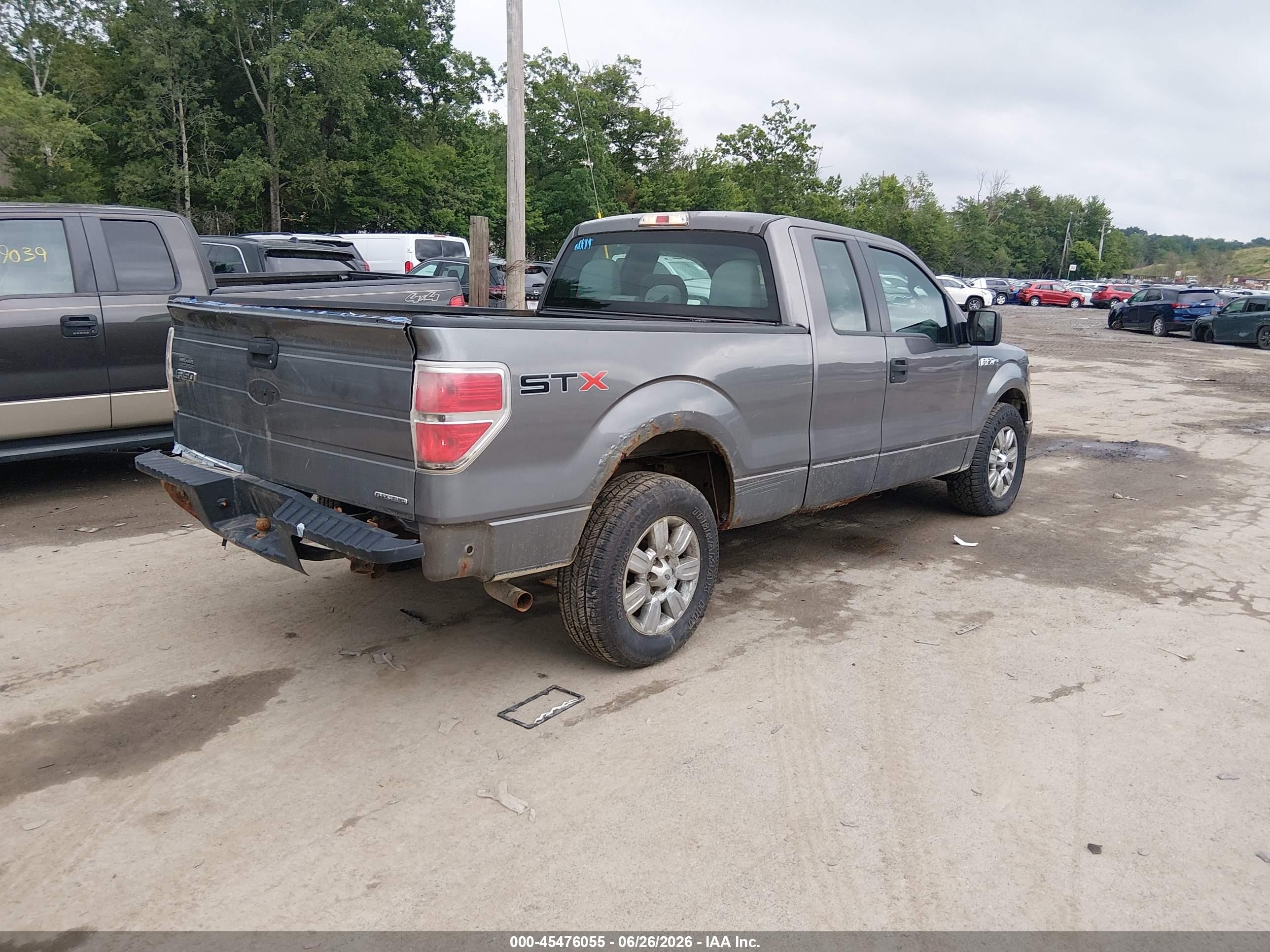 2013 Ford F-150 Stx/xl/xlt Gray vin: 1FTEX1CM7DKF88401