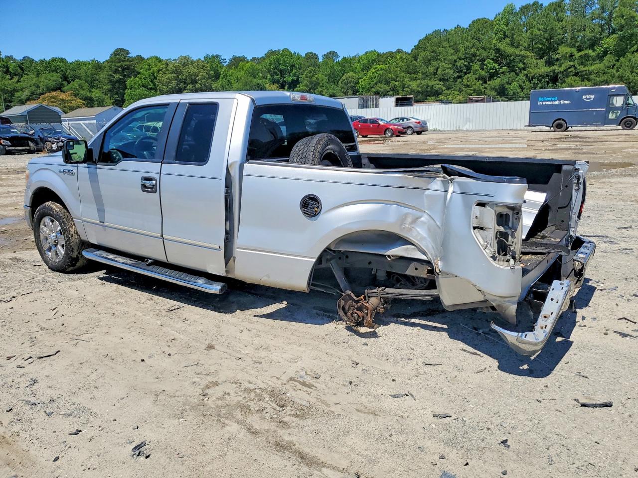 2011 Ford F150 Super Cab Silver vin: 1FTEX1CM8BFB89647