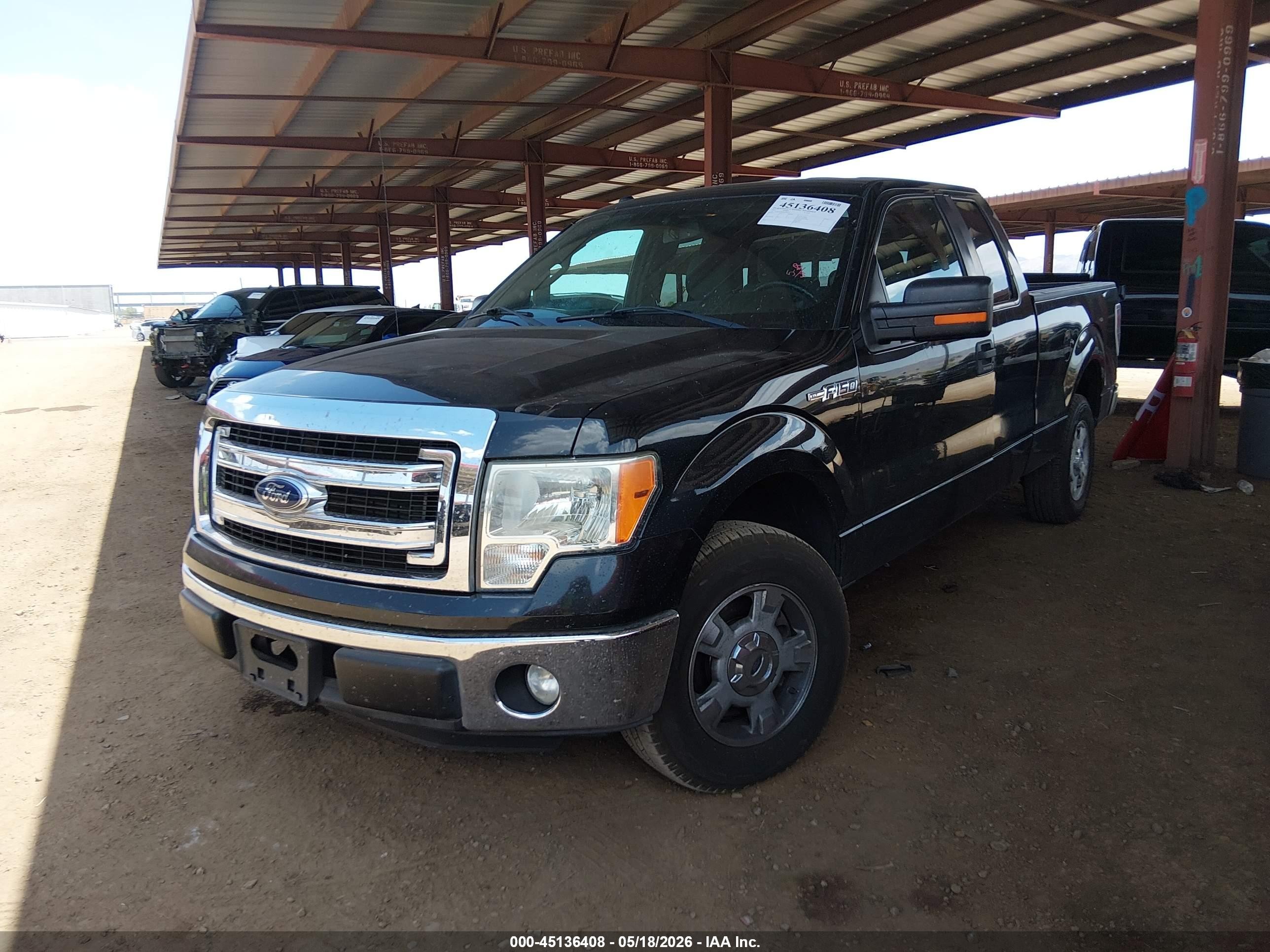 2013 Ford F-150 Xlt Black vin: 1FTEX1CM8DFD56253
