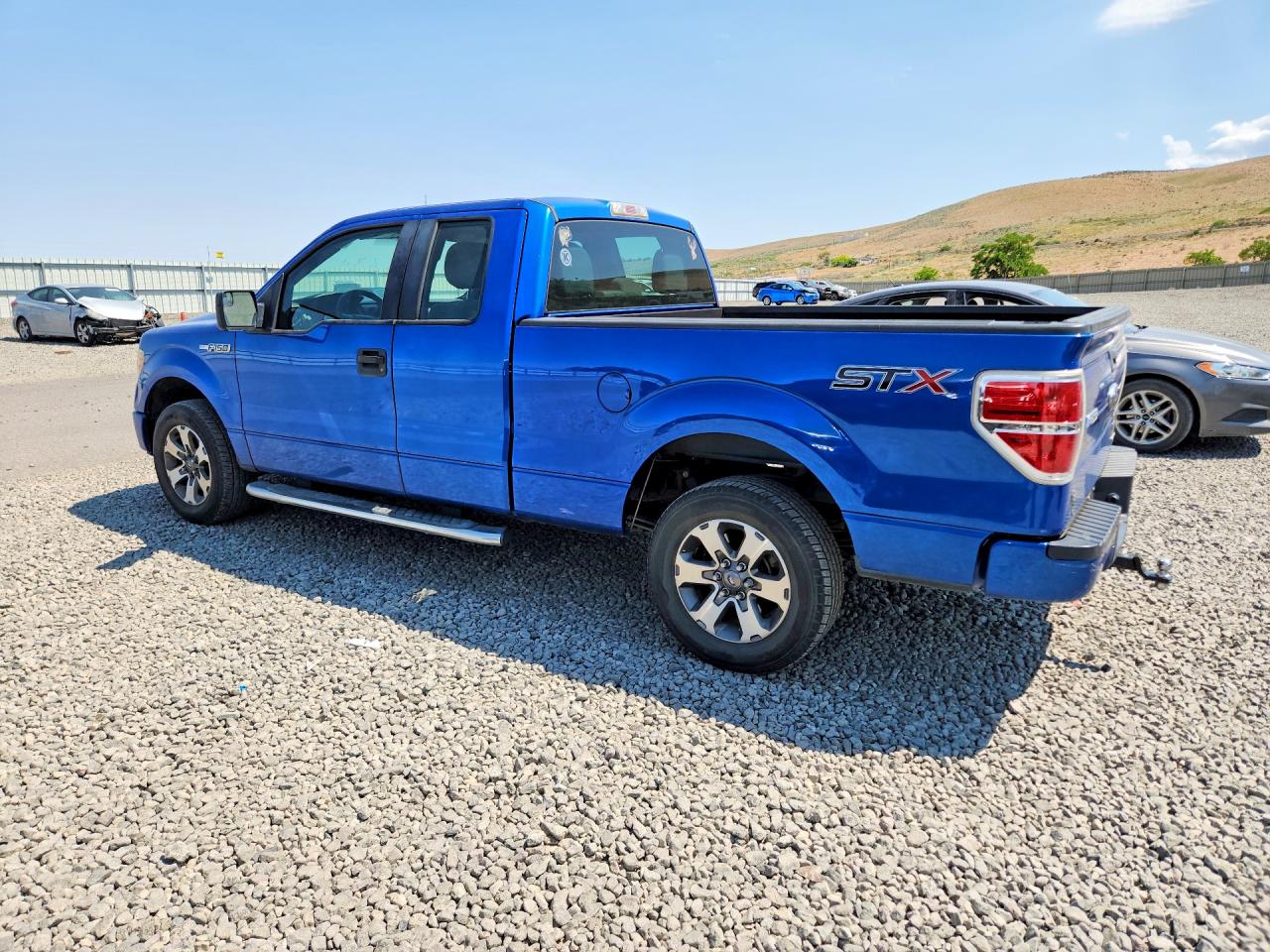 2014 Ford F150 Super Cab Blue vin: 1FTEX1CM8EFC41900