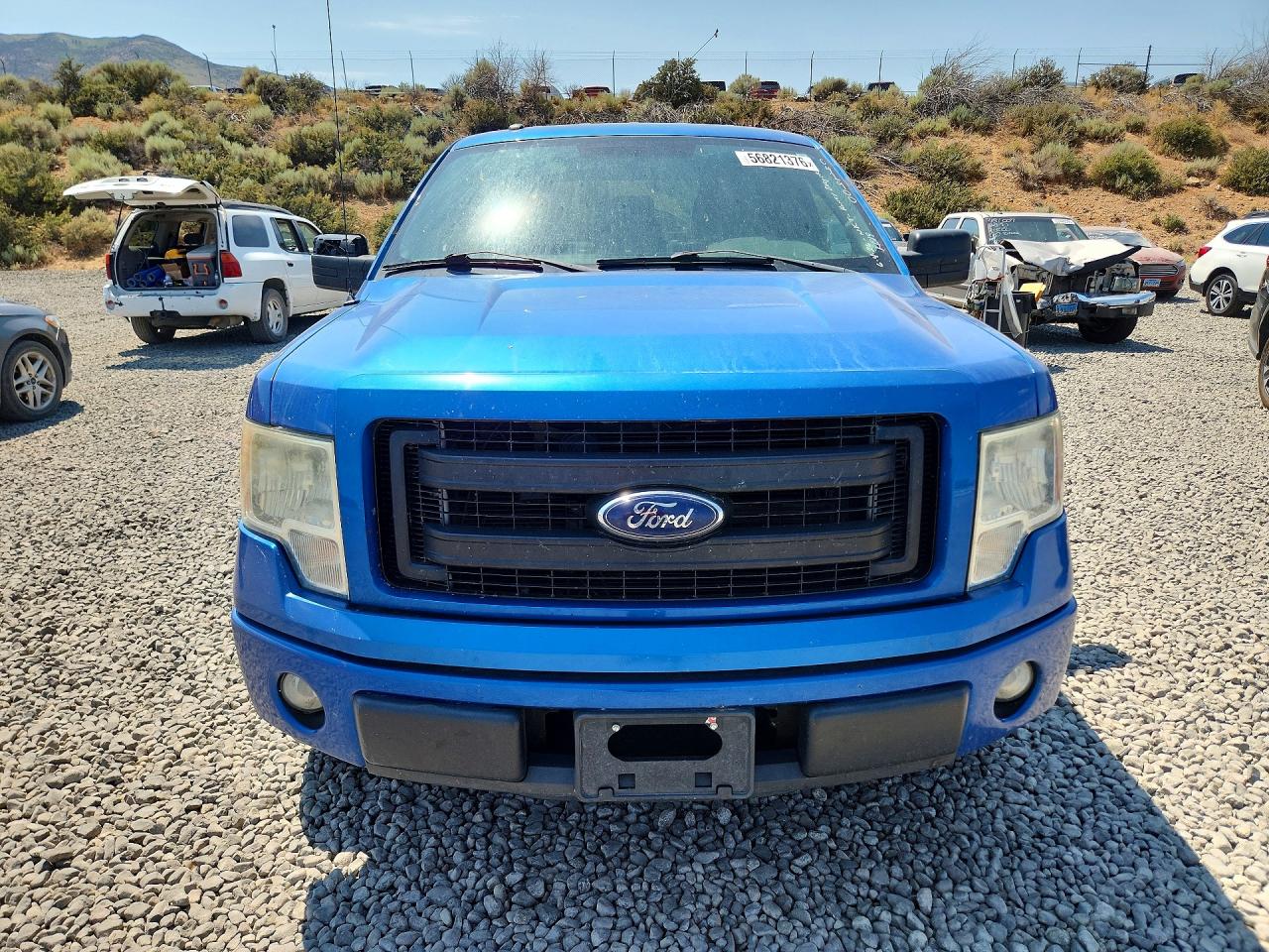 2014 Ford F150 Super Cab Blue vin: 1FTEX1CM8EFC41900